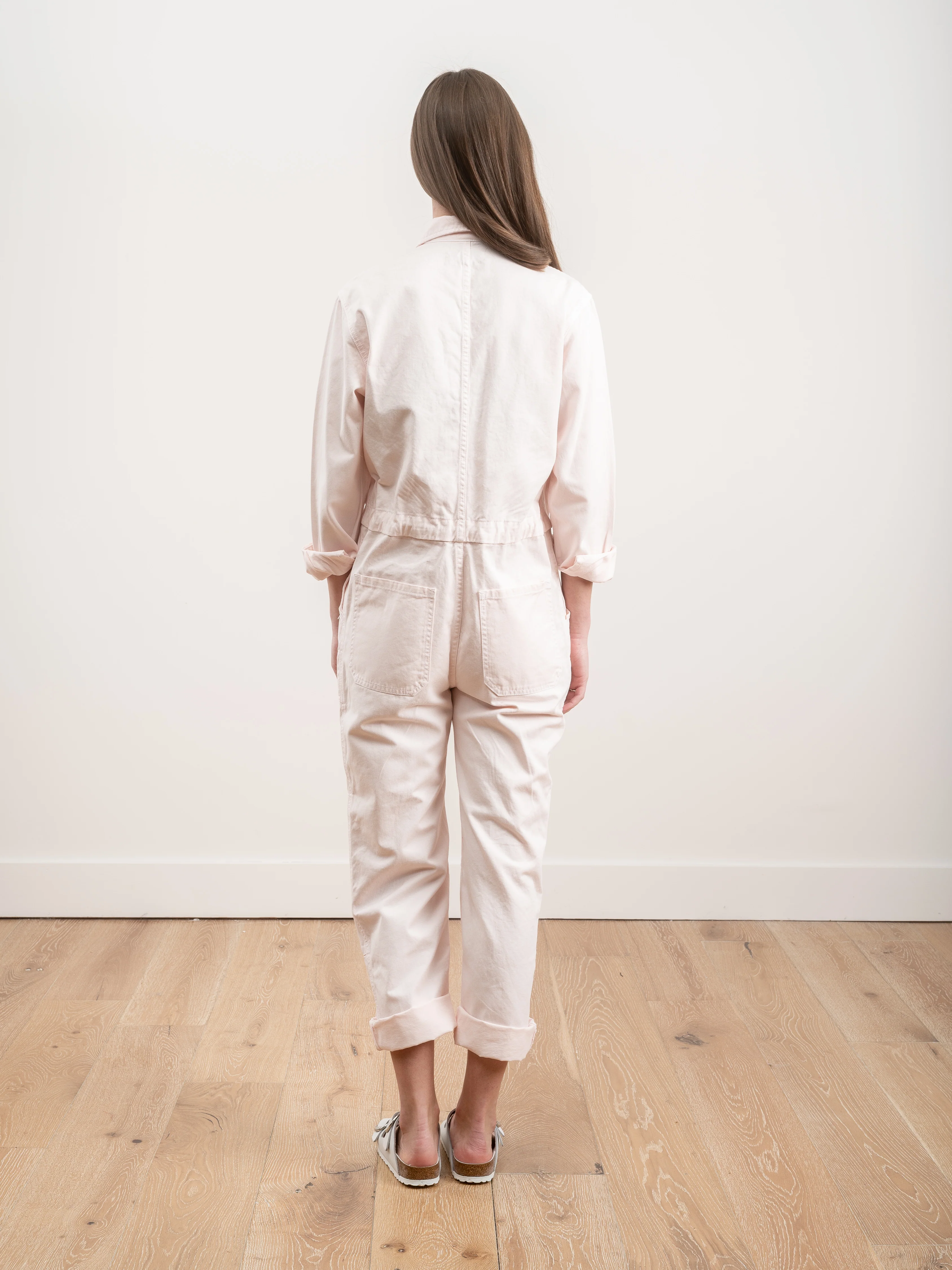 twill jumpsuit - blush - Image 3