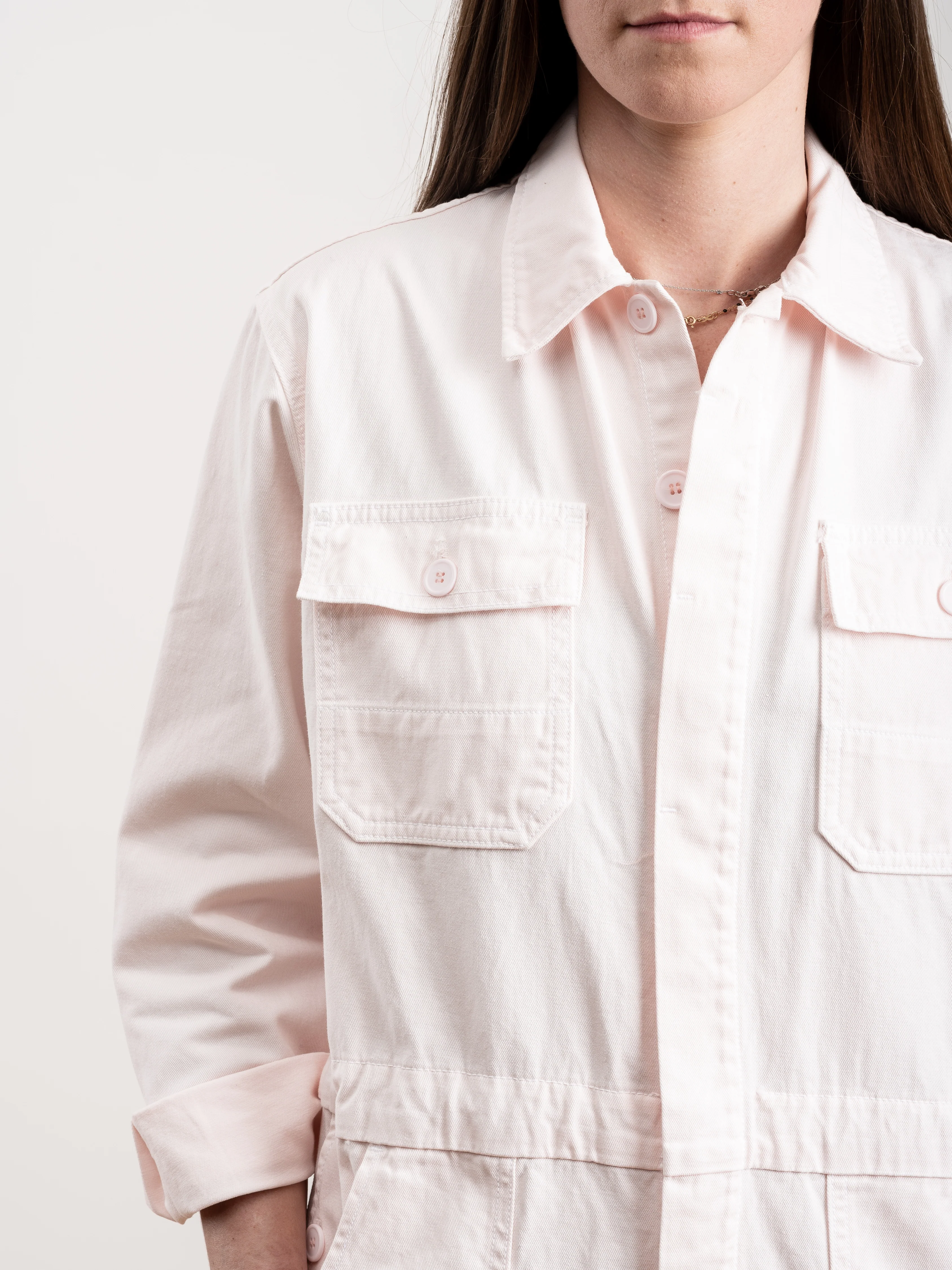 twill jumpsuit - blush - Image 4