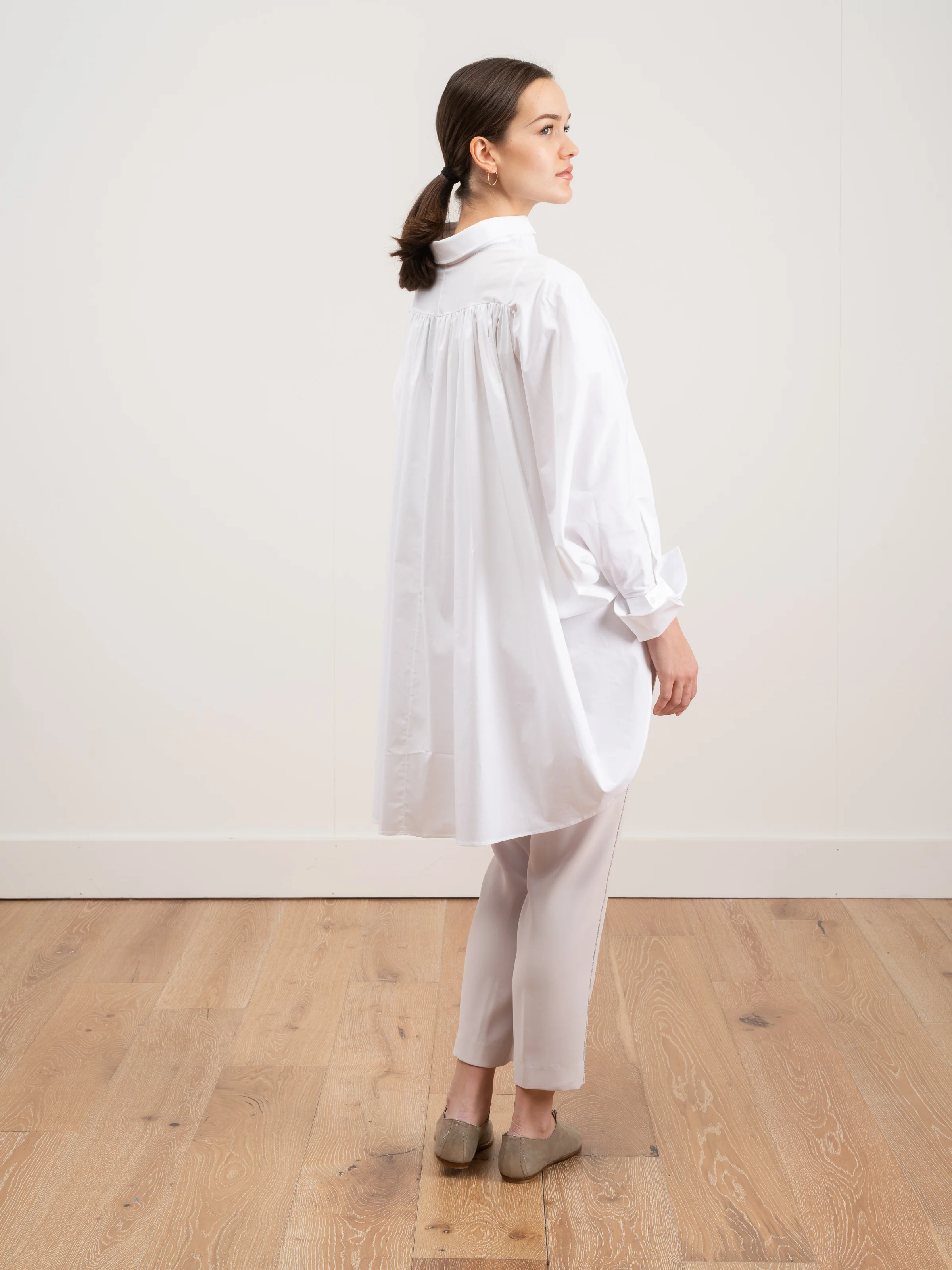 streep shirt - white poplin - Image 4