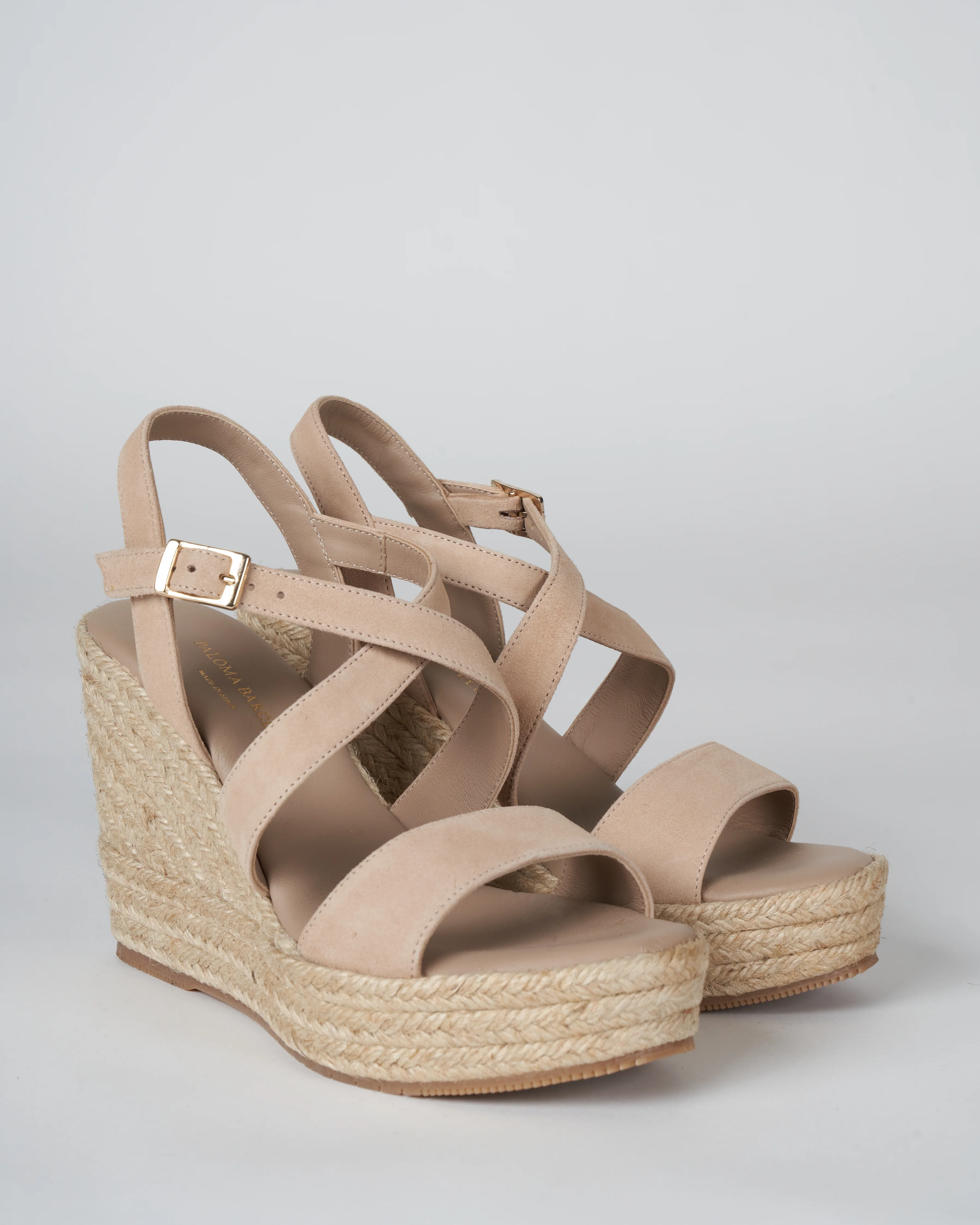 tessa suede wedge - nude - Image 2