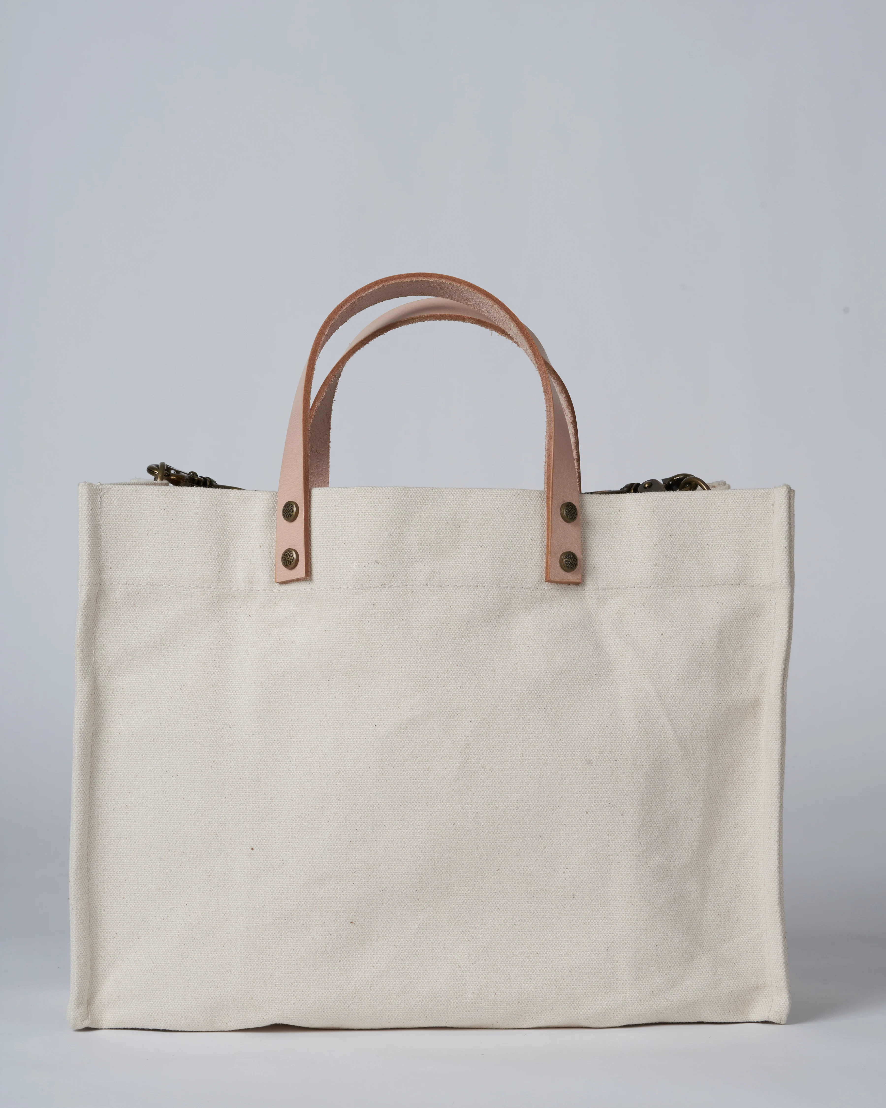 medium mimi - natural with navy leopard straps - Image 3