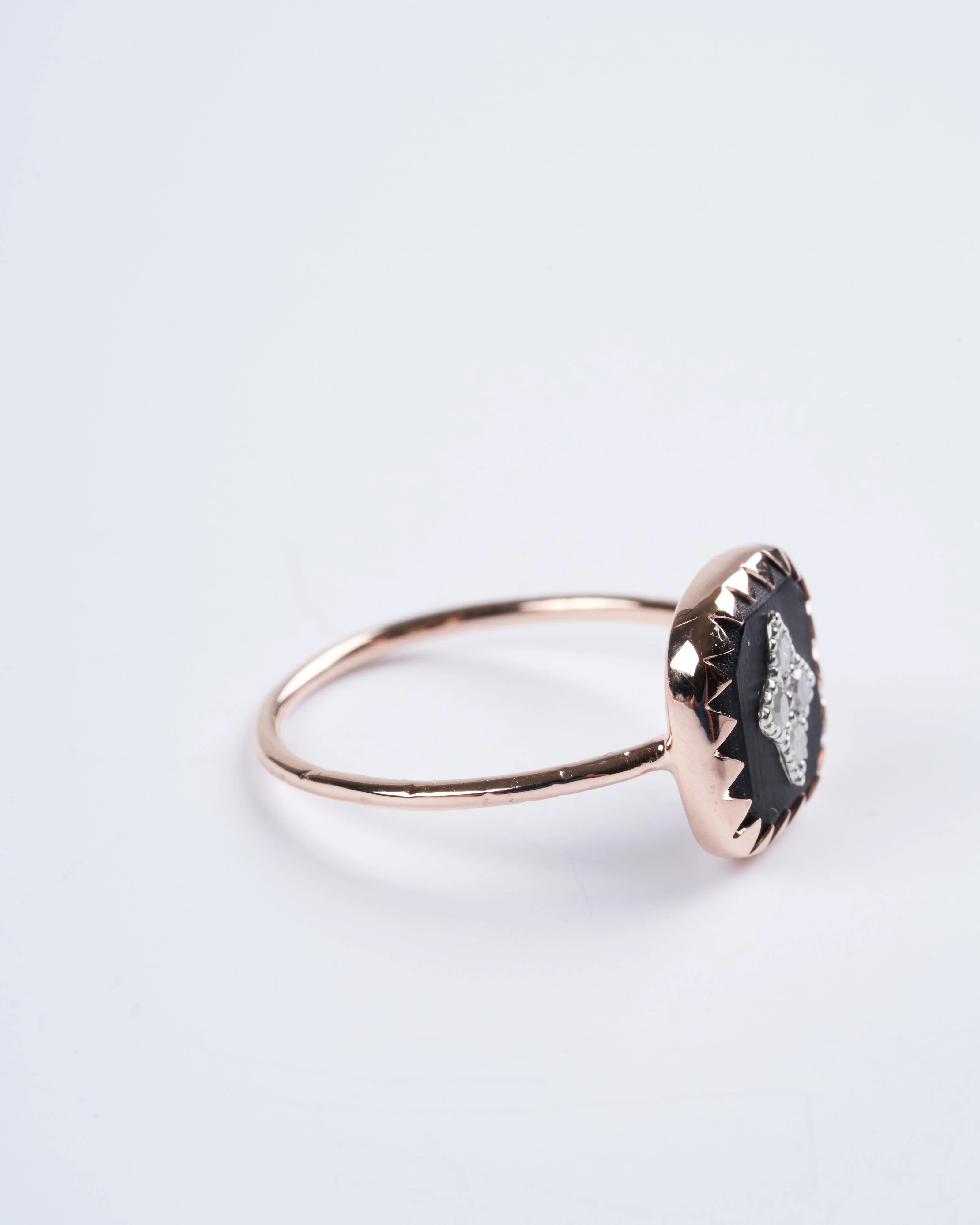 pierrot ring noir pink gold - gold - Image 2