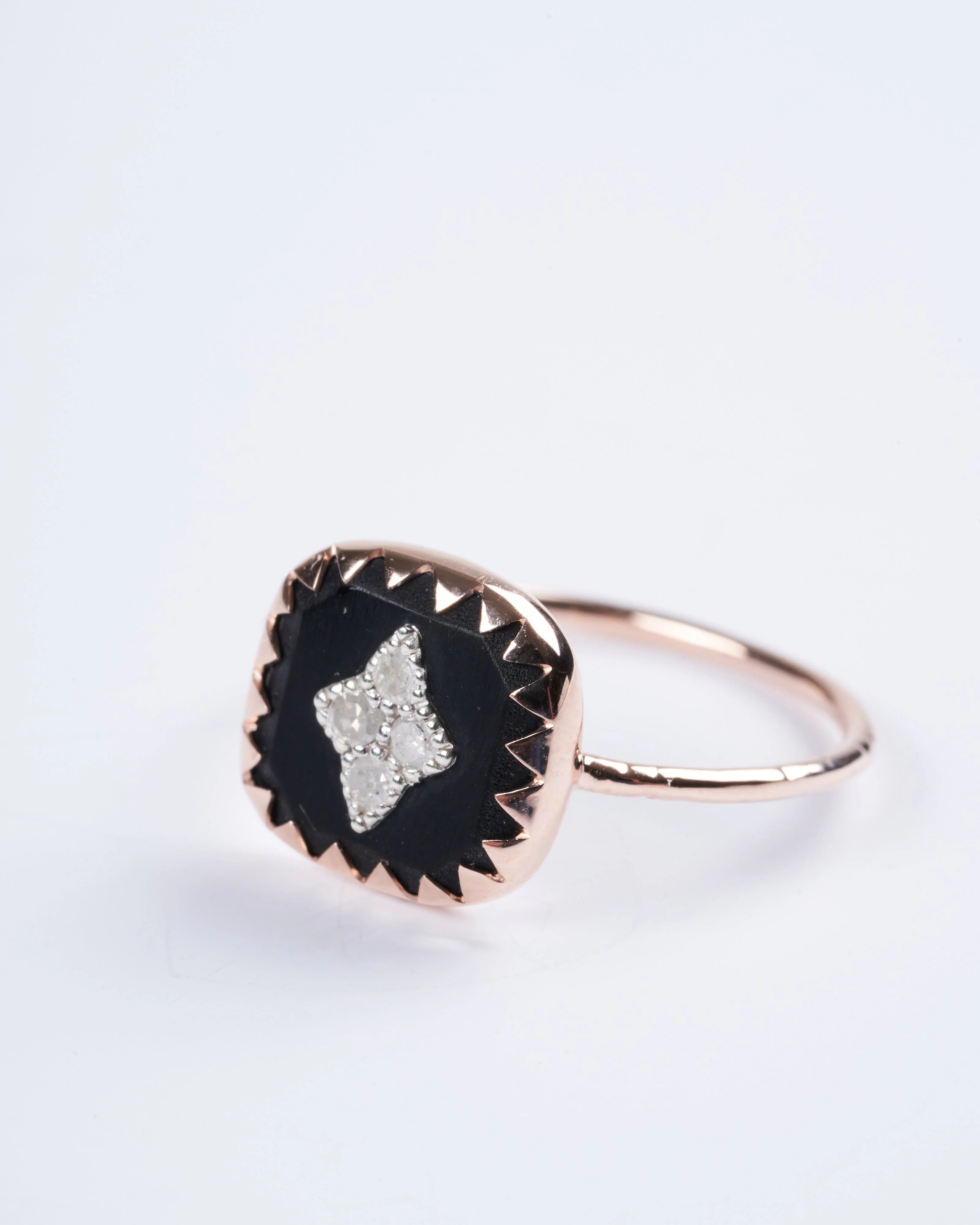 pierrot ring noir pink gold - gold - Image 4