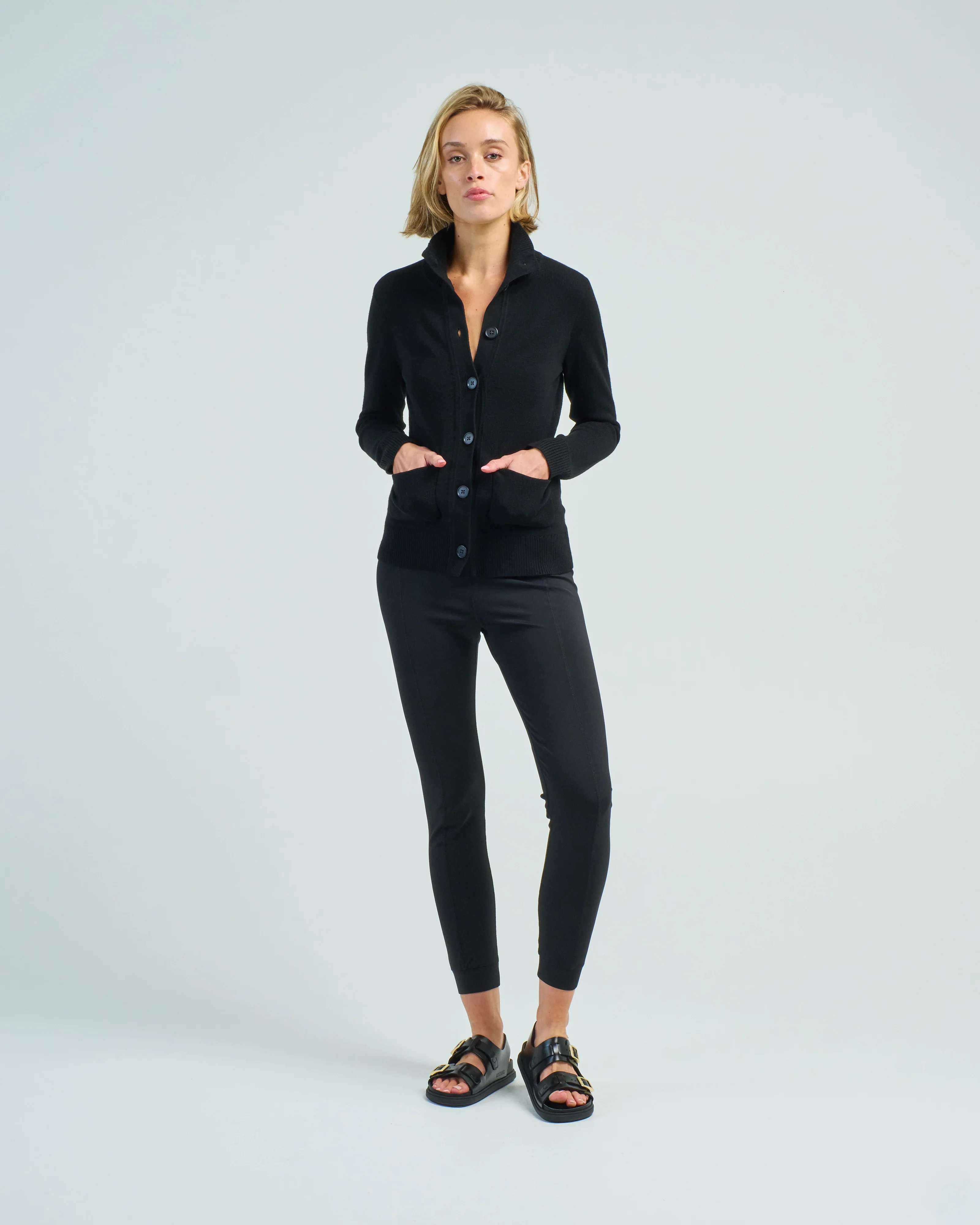 extra fine merino button up jacket - Image 2