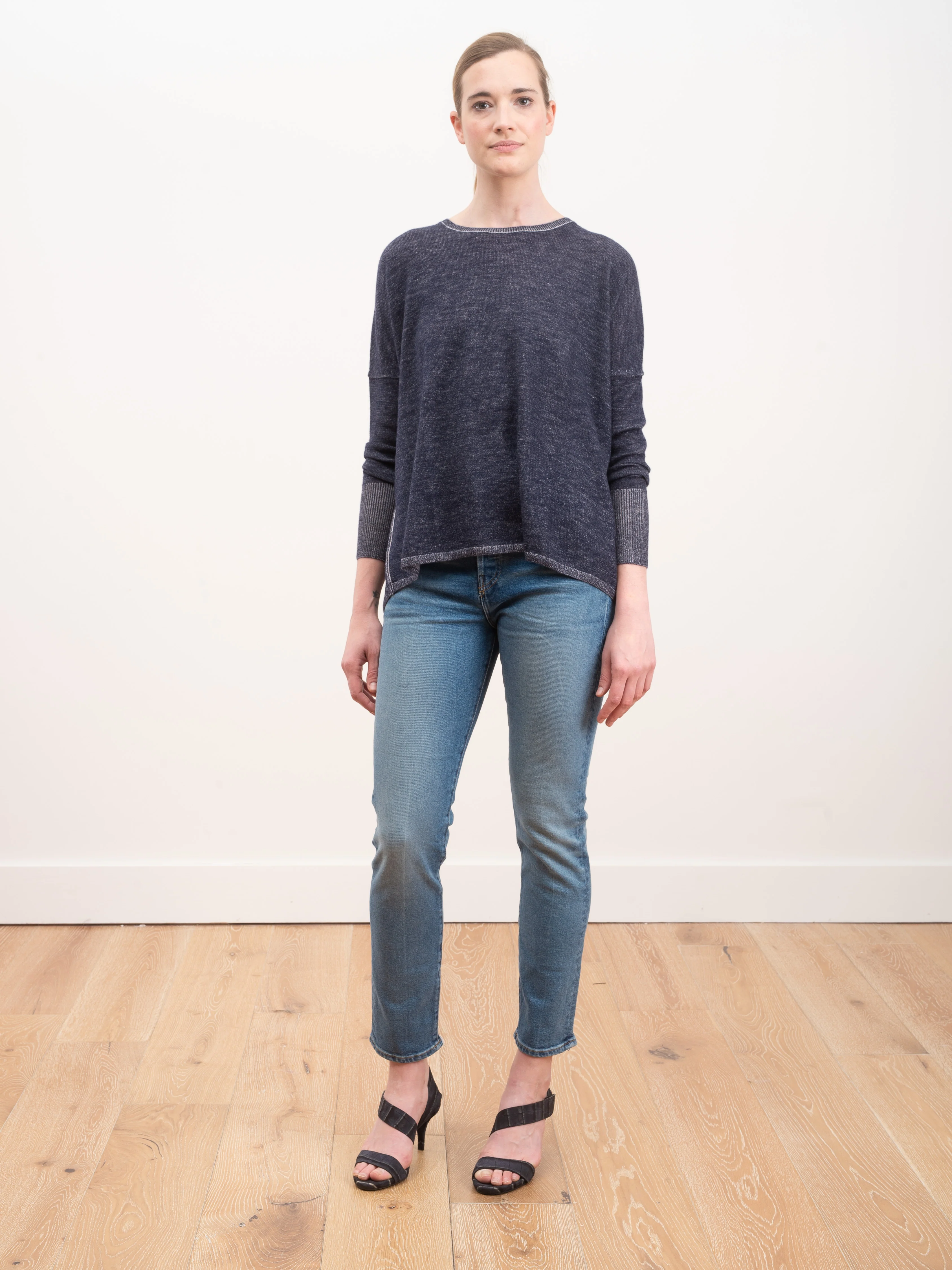 2 tone pullover - navy/petal - Image 2