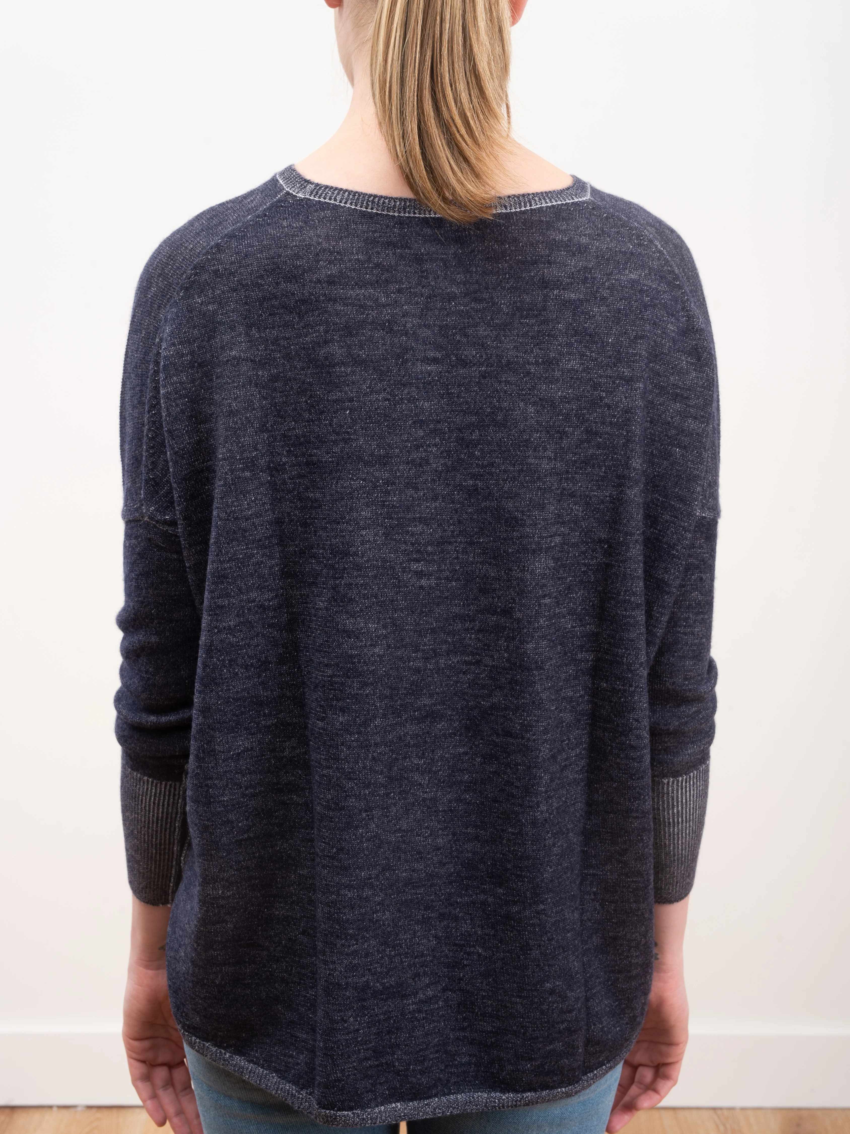 2 tone pullover - navy/petal - Image 5