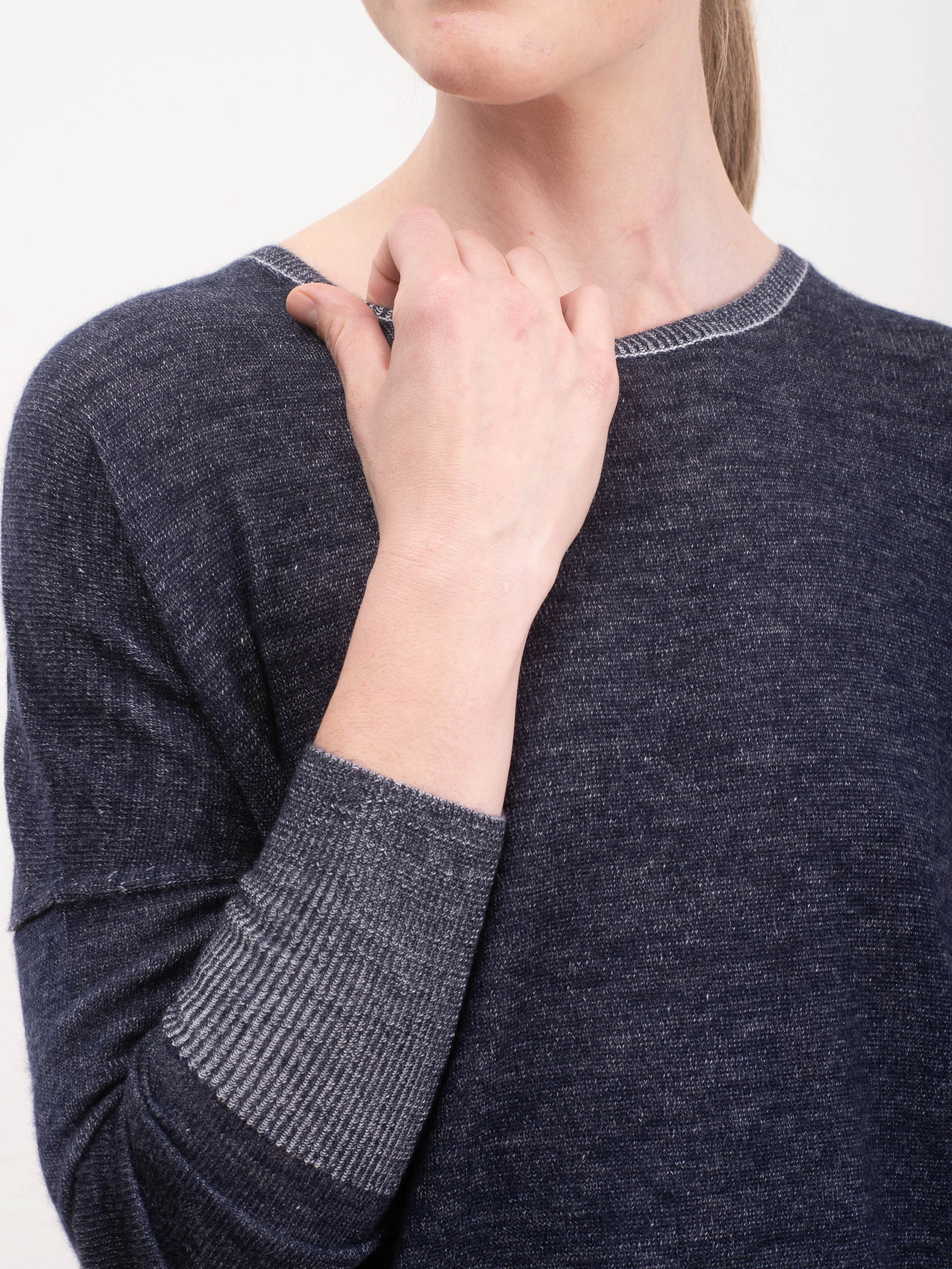 2 tone pullover - navy/petal - Image 6