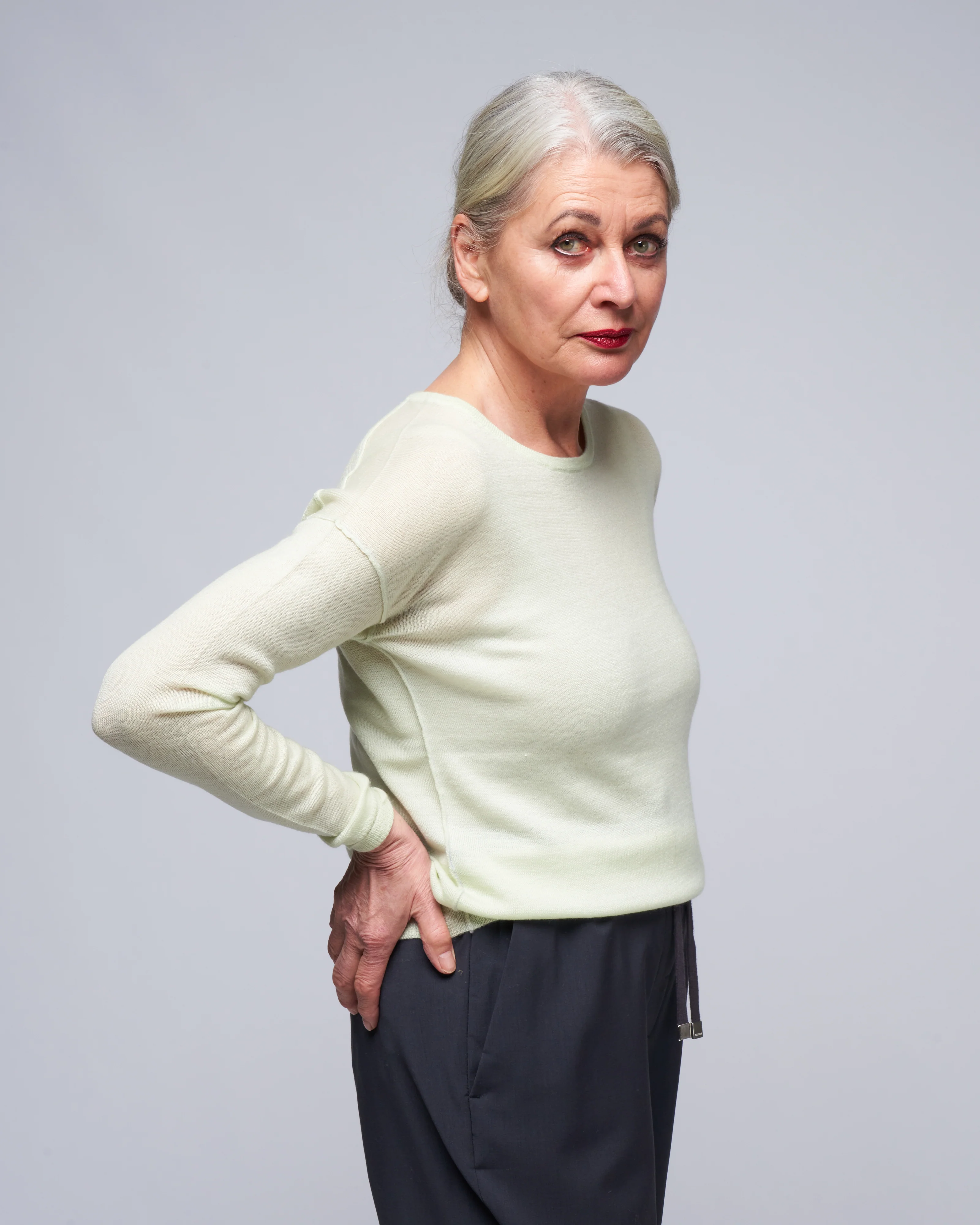 bateau pullover - pale sage - Image 3