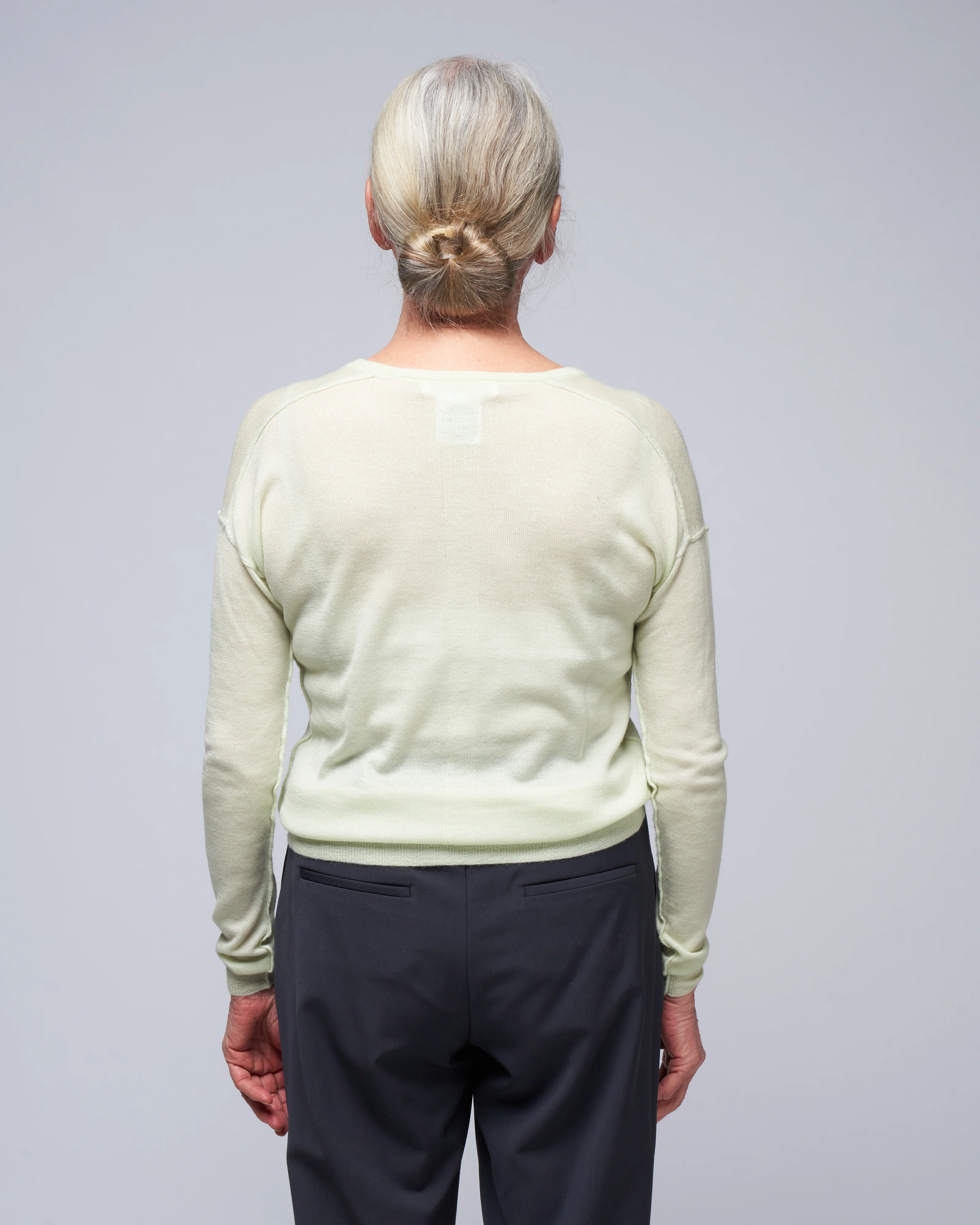 bateau pullover - pale sage - Image 4