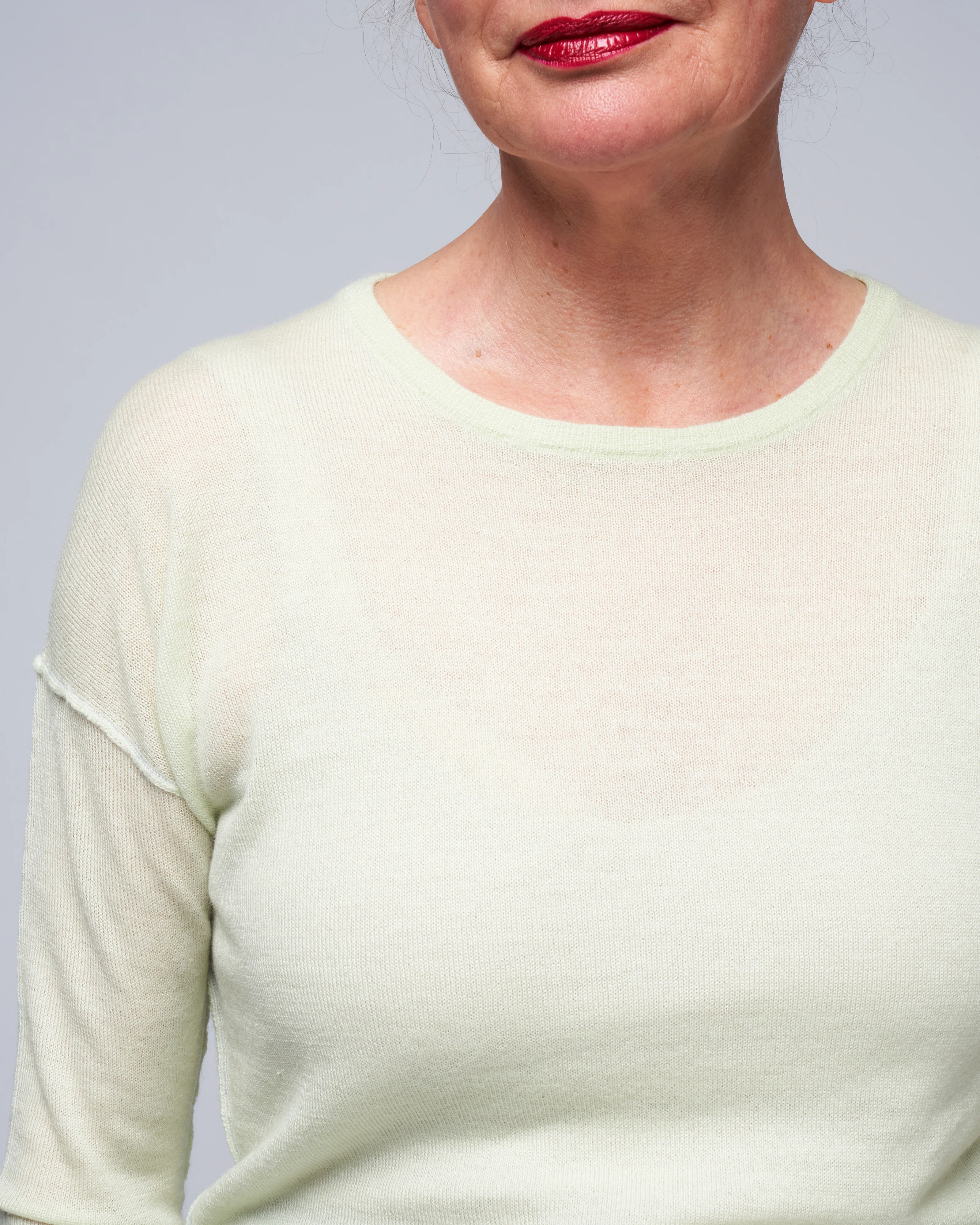 bateau pullover - pale sage - Image 5