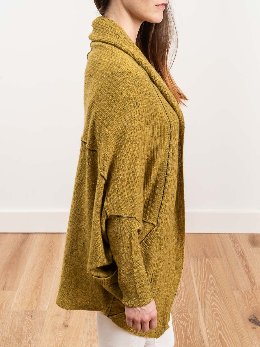 cocoon cardigan - mustard - Image 7