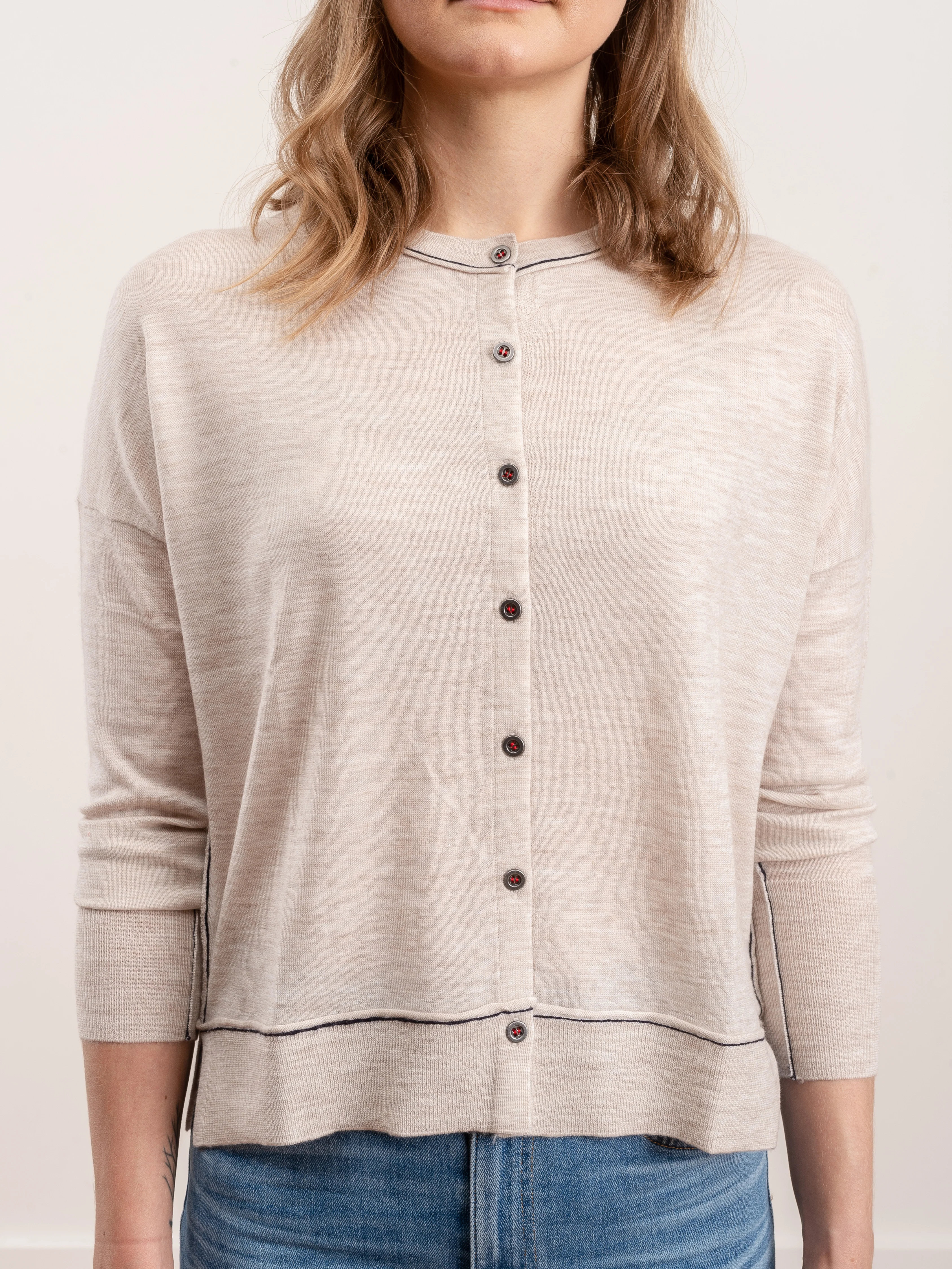 crew cardigan - barley - Image 3