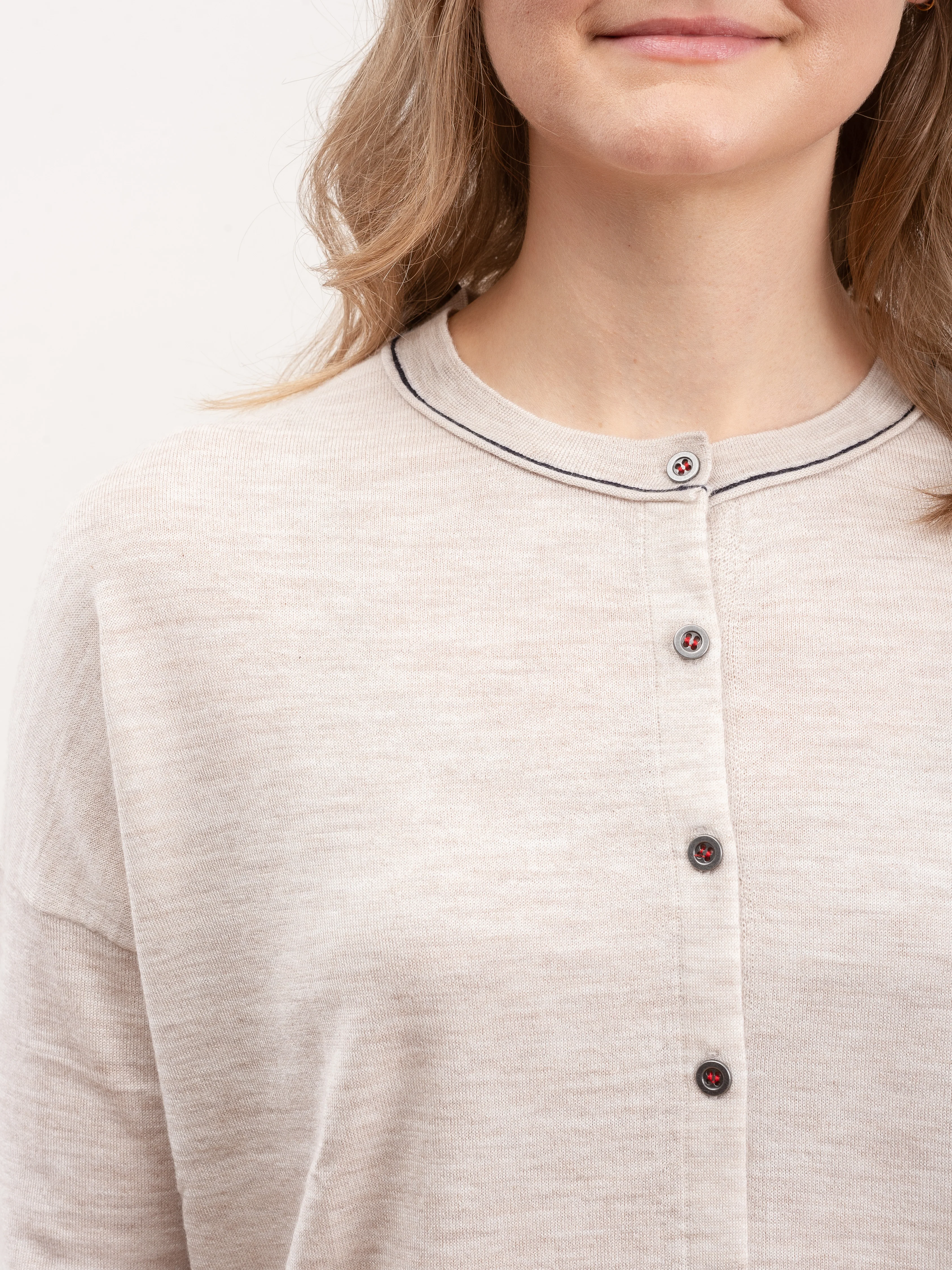crew cardigan - barley - Image 6