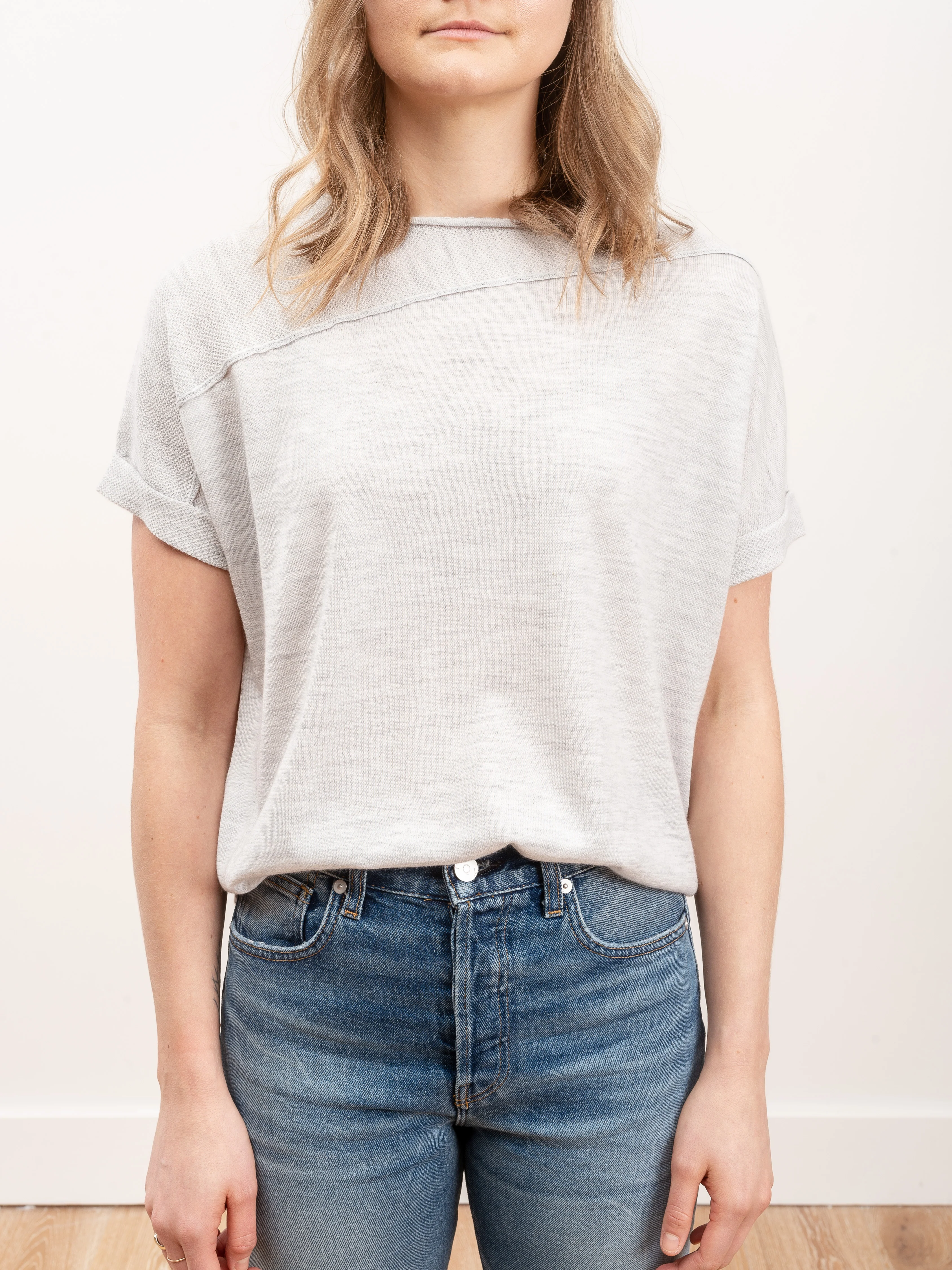 cuffed pullover - dove grey - Image 3