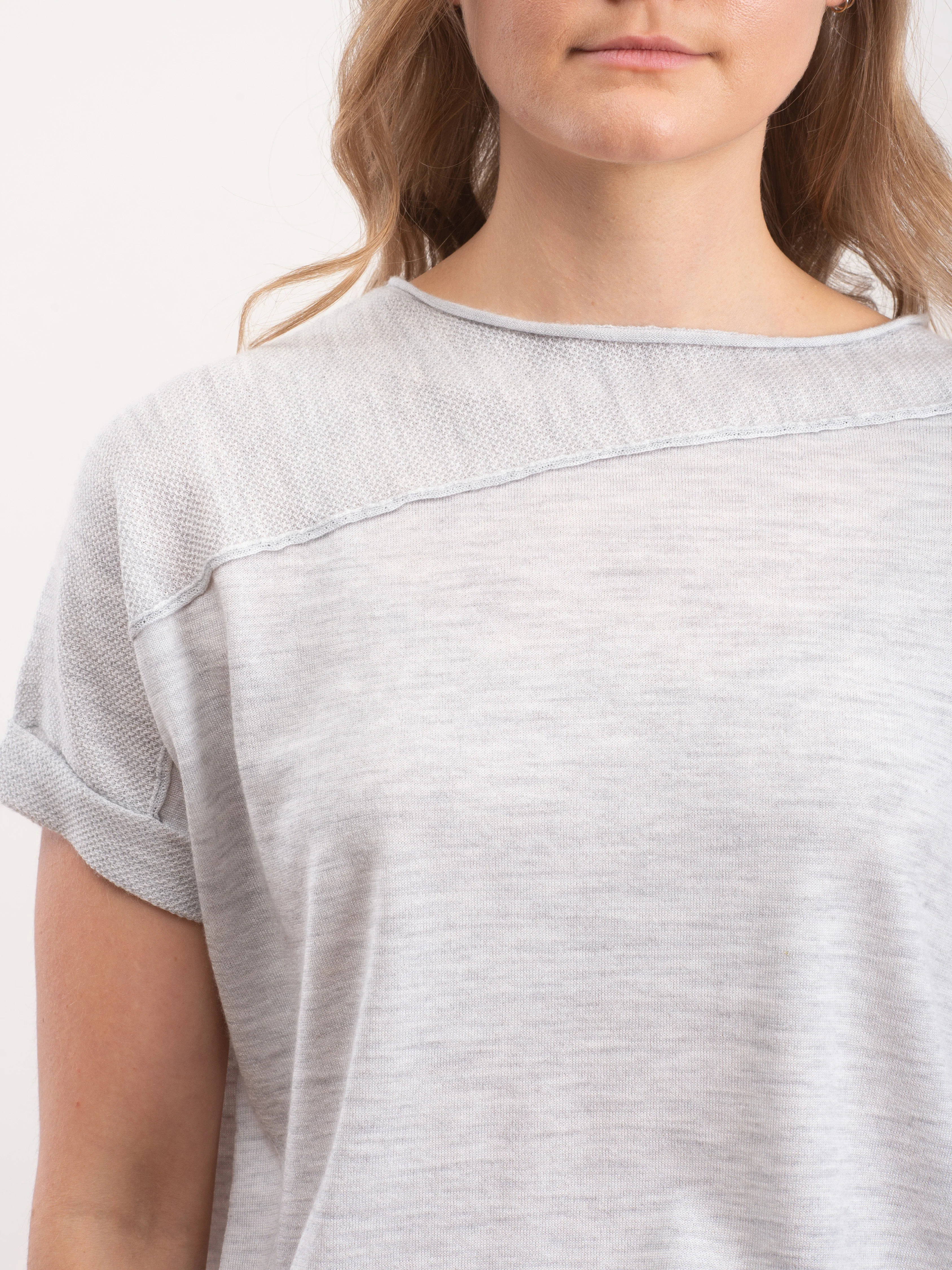 cuffed pullover - dove grey - Image 6