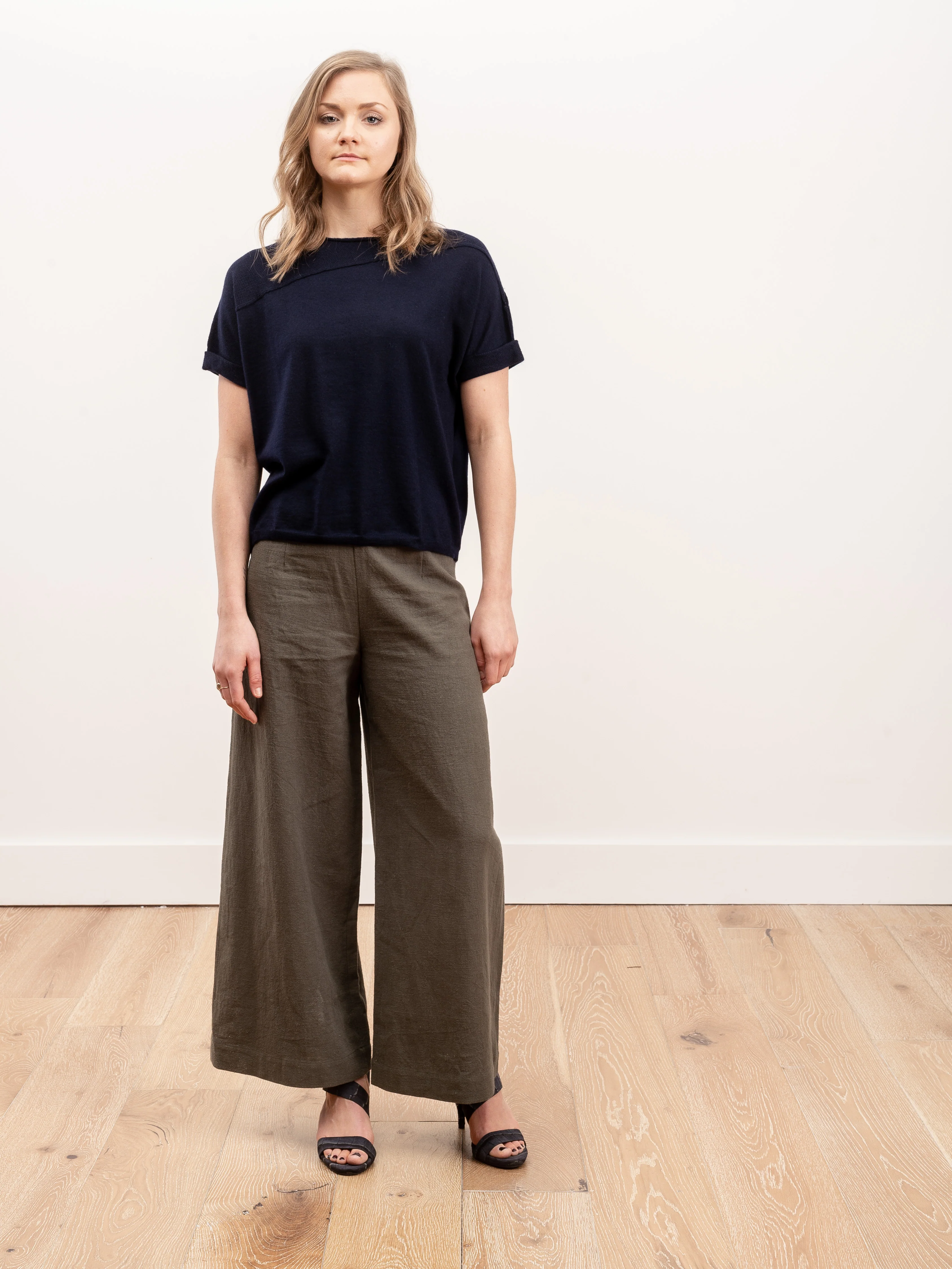 cuffed pullover - navy - Image 2