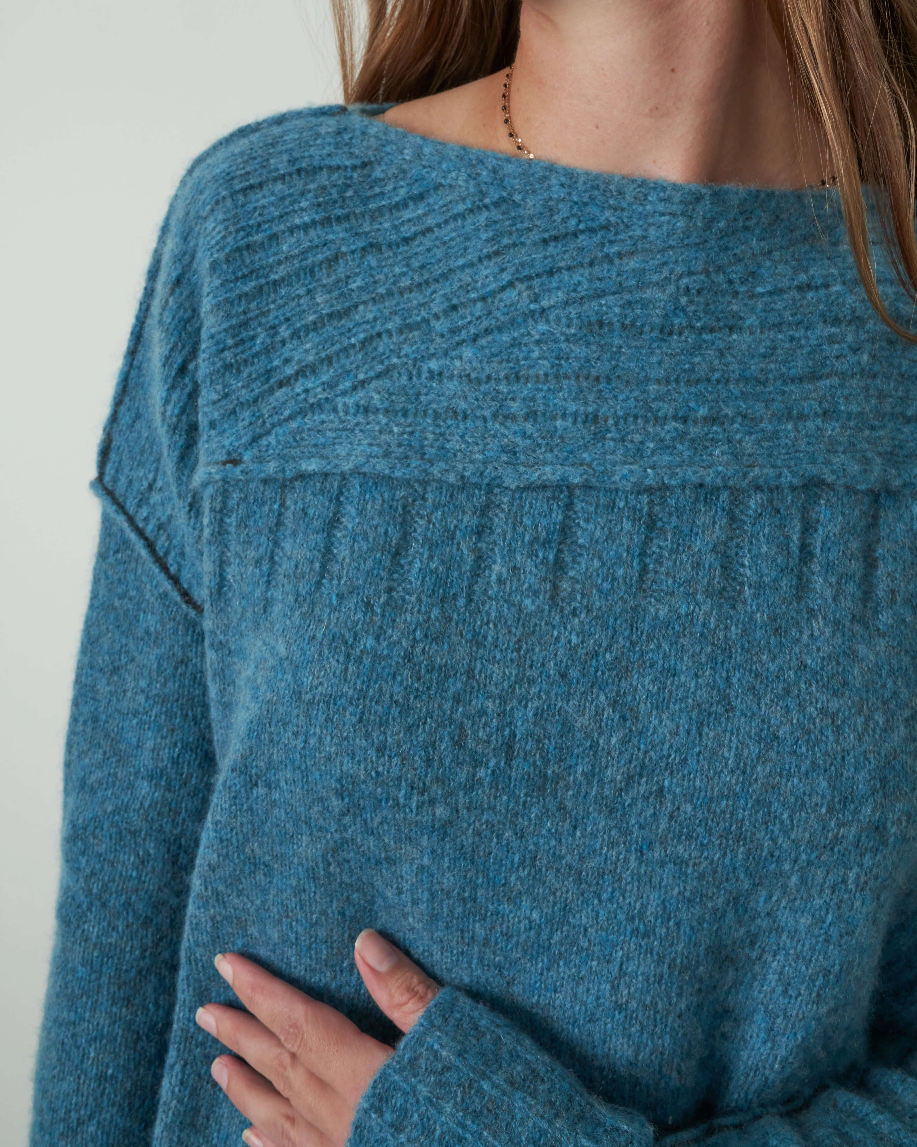 dreamy bateau sweater - peacock - Image 5