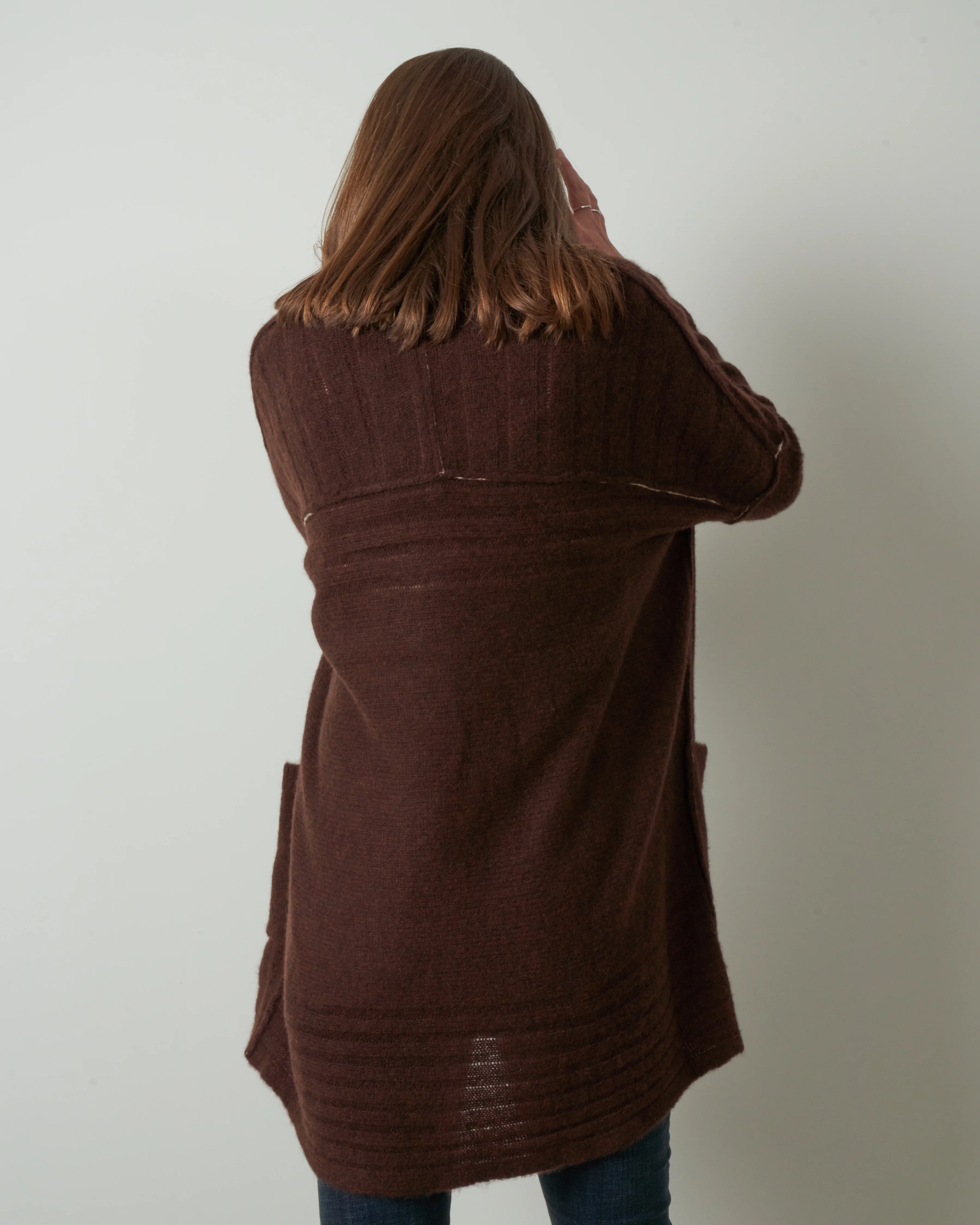 dreamy long cardigan - americano - Image 2