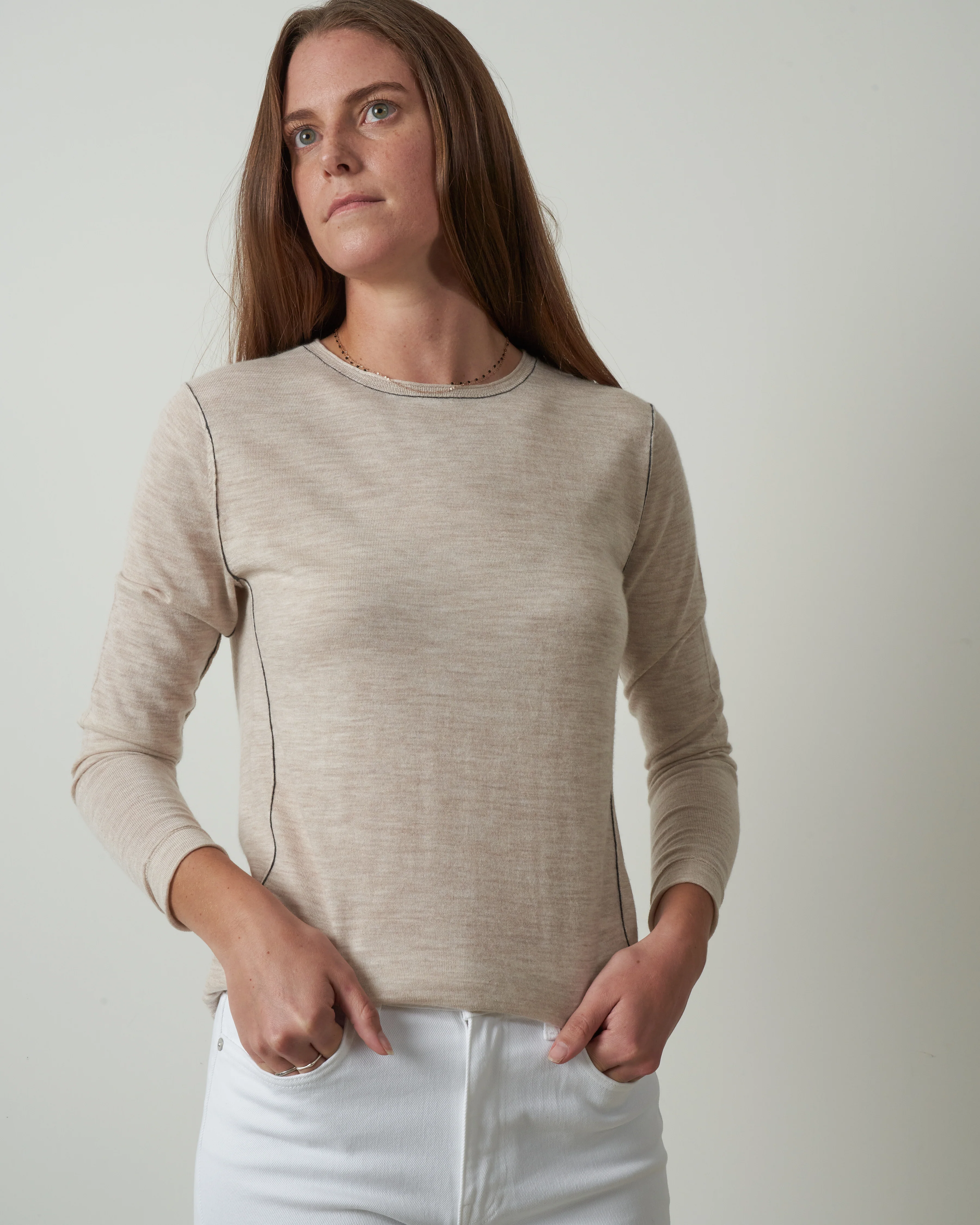 l/s baby tee - barley - Image 2