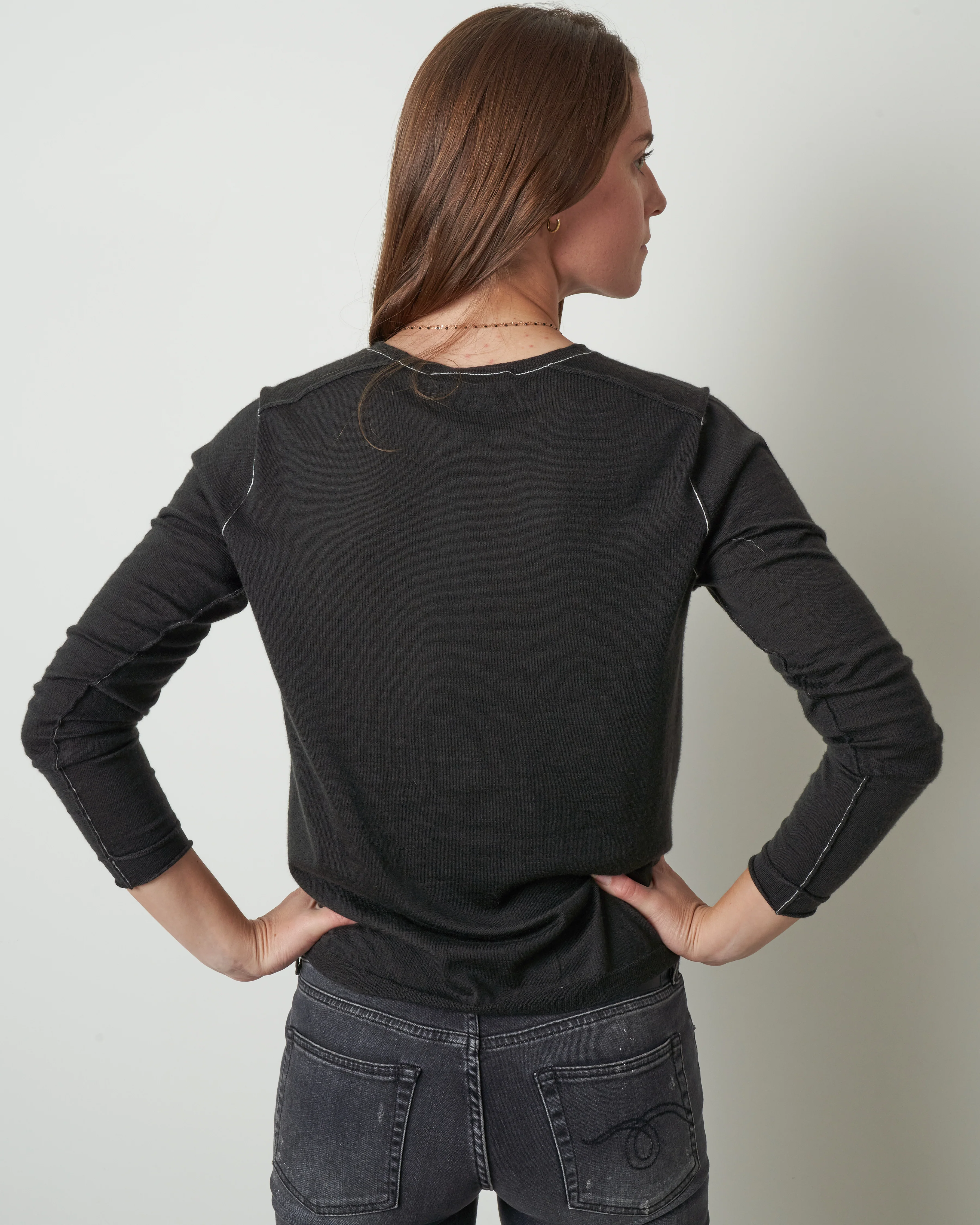 l/s baby tee - seaweed - Image 3