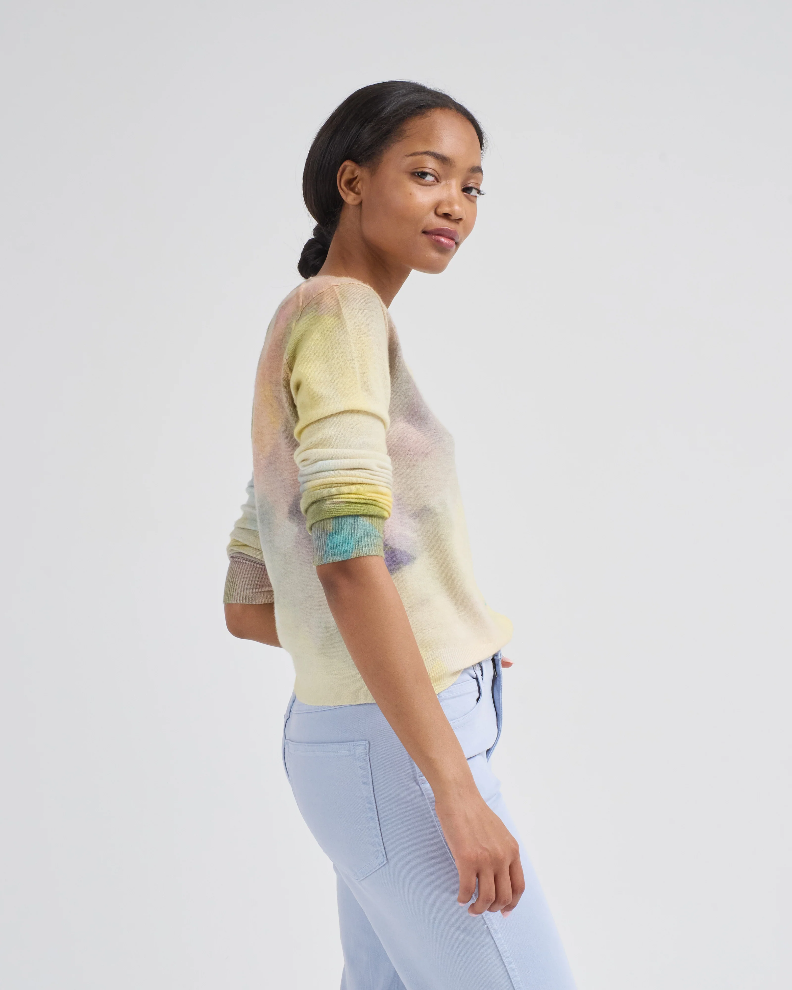 l/s painted cardigan - Image 3