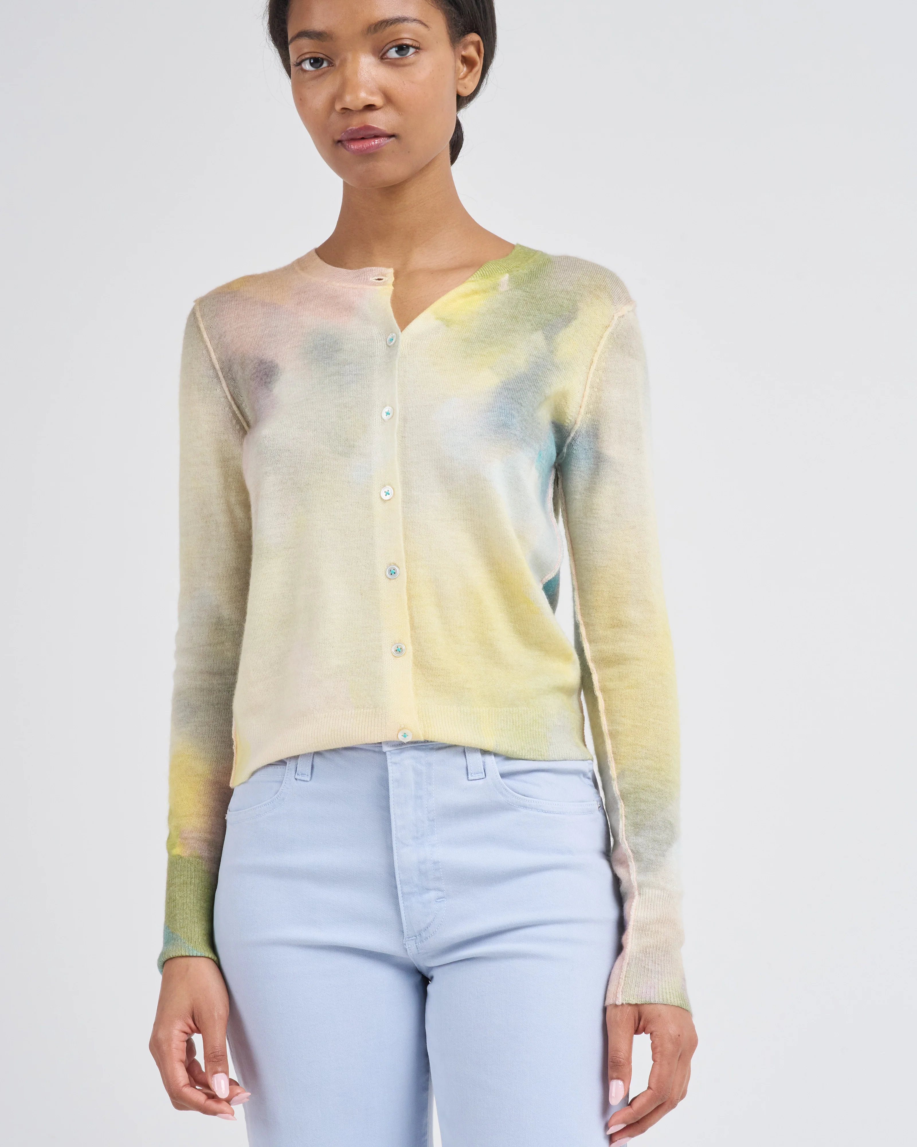 l/s painted cardigan - Image 5