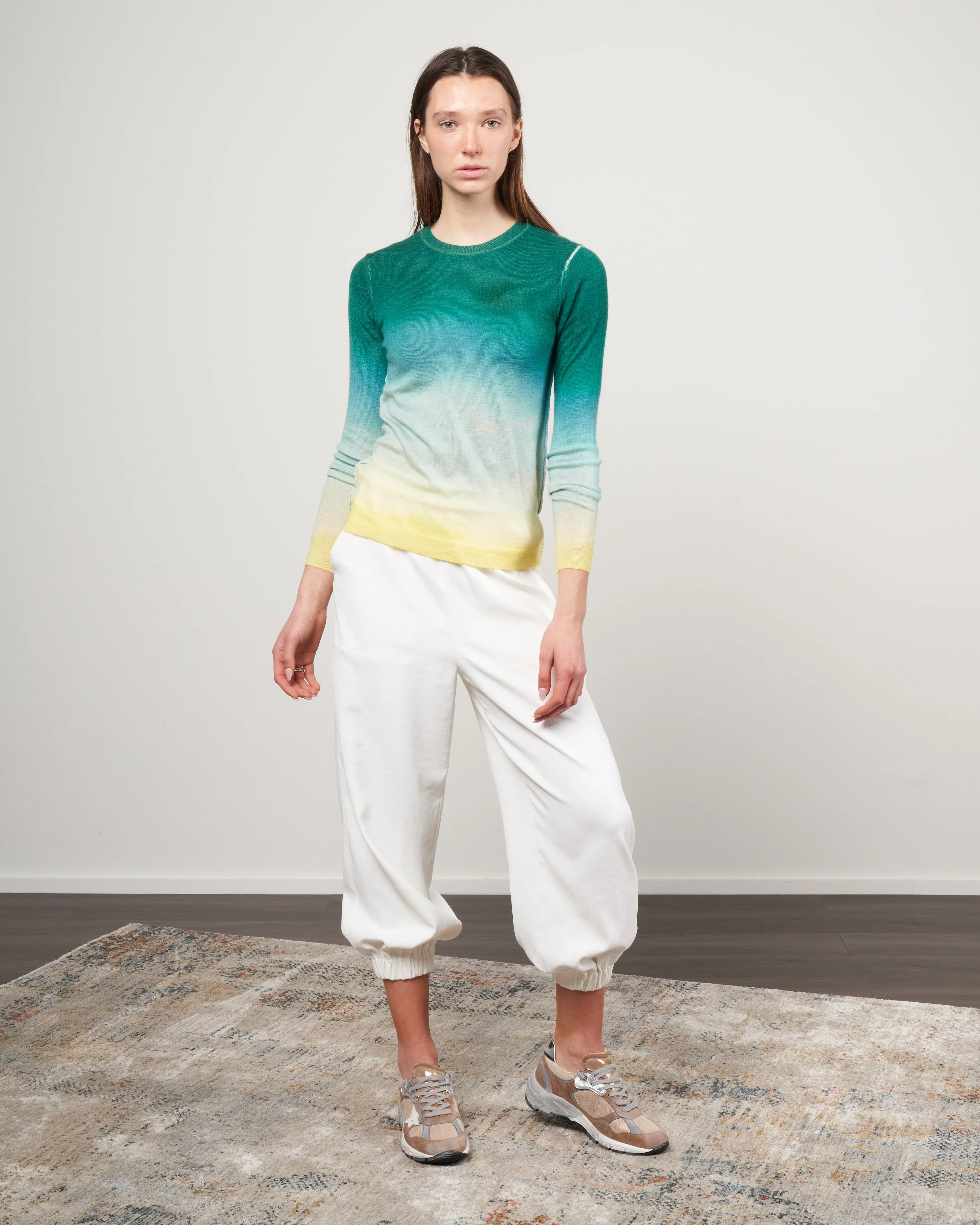 watercolor crew - green and yellow - Image 2