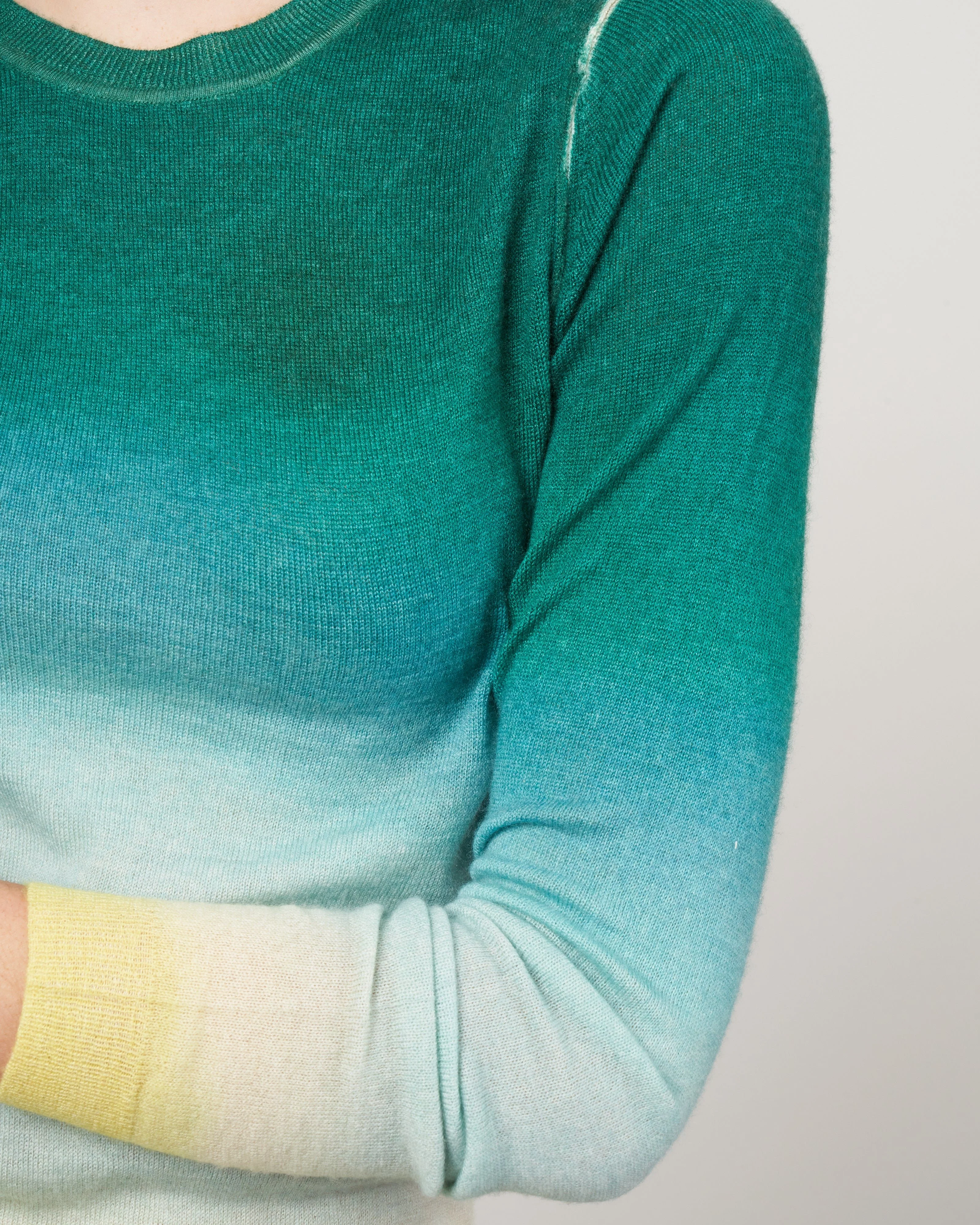 watercolor crew - green and yellow - Image 5