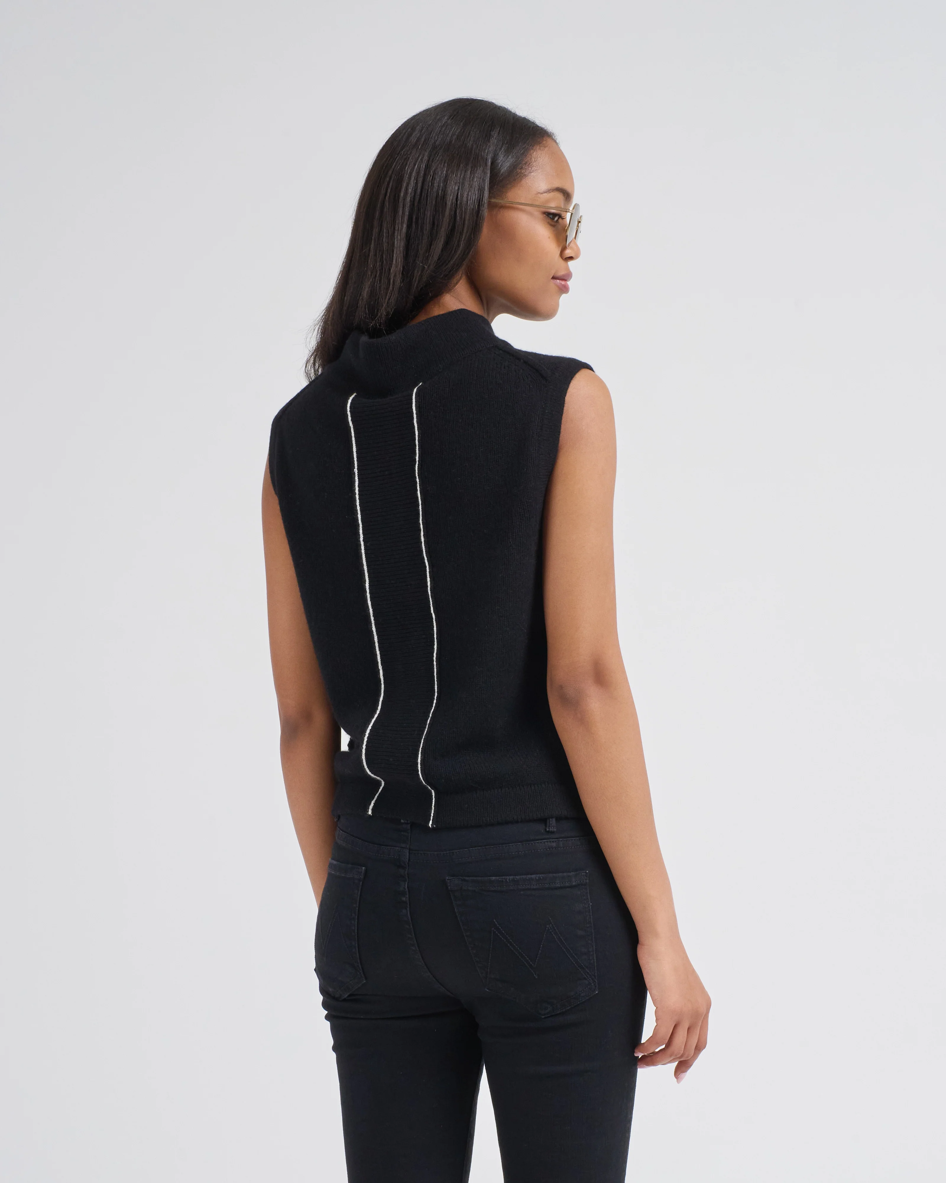 mock neck vest - Image 2