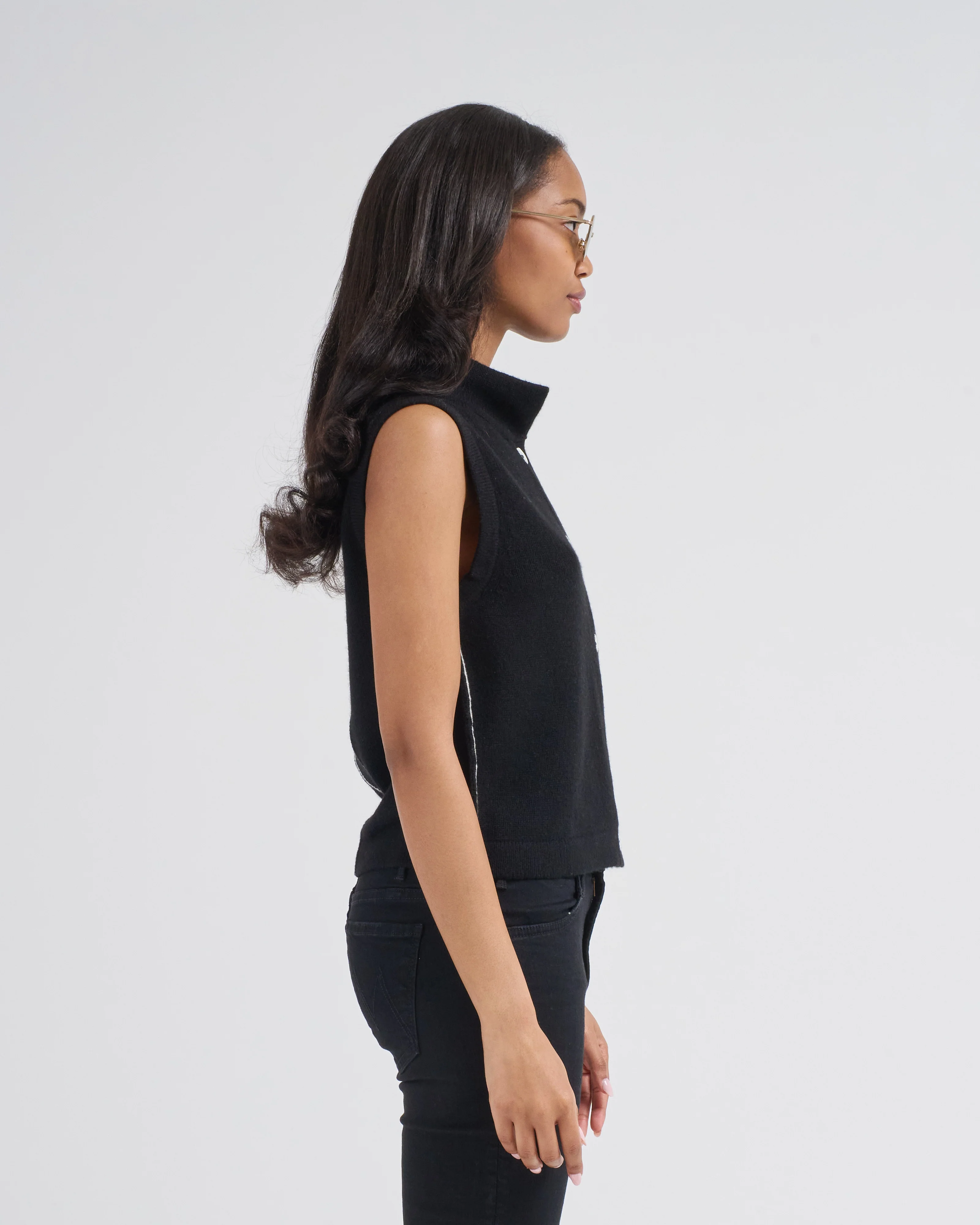 mock neck vest - Image 4