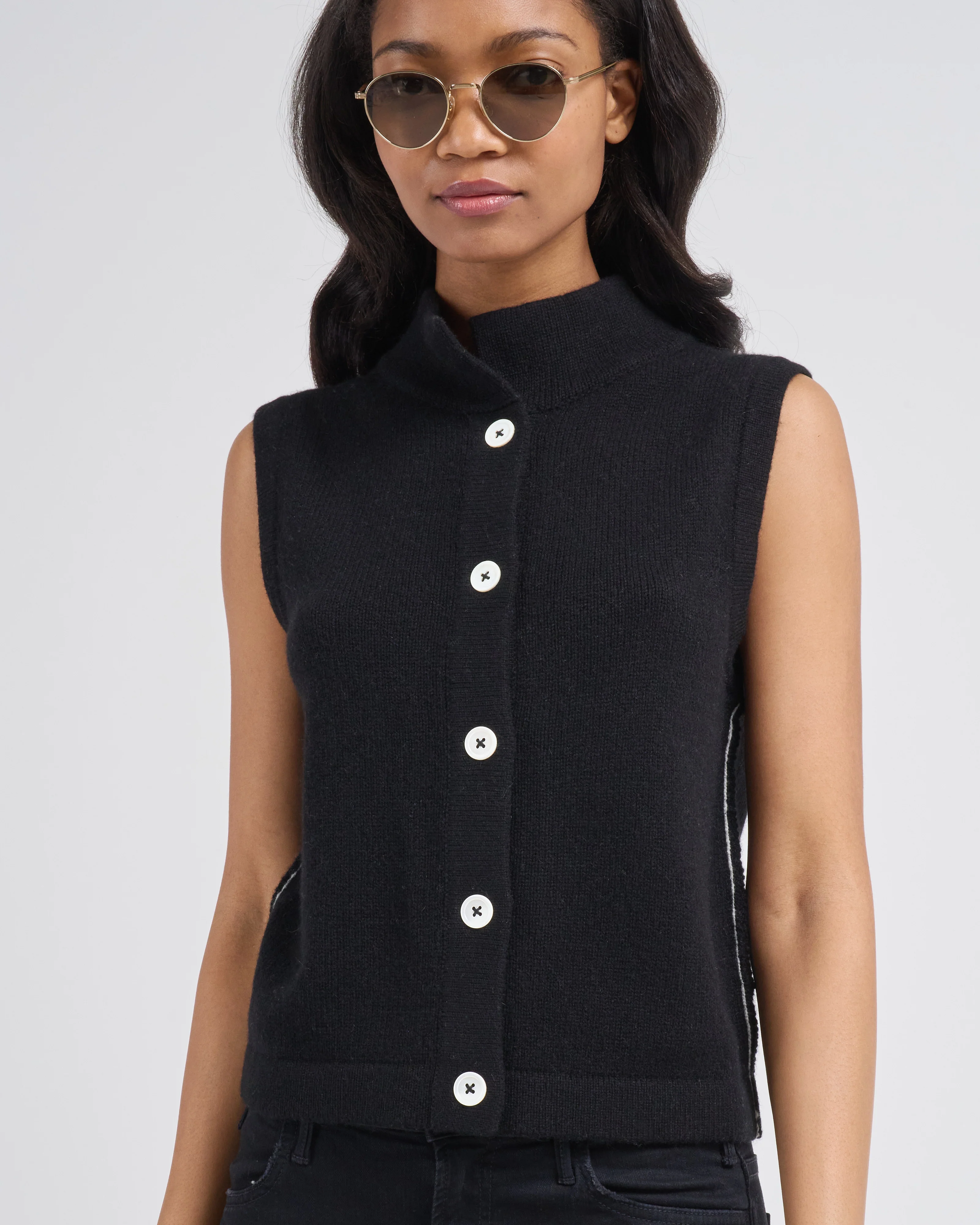 mock neck vest - Image 5