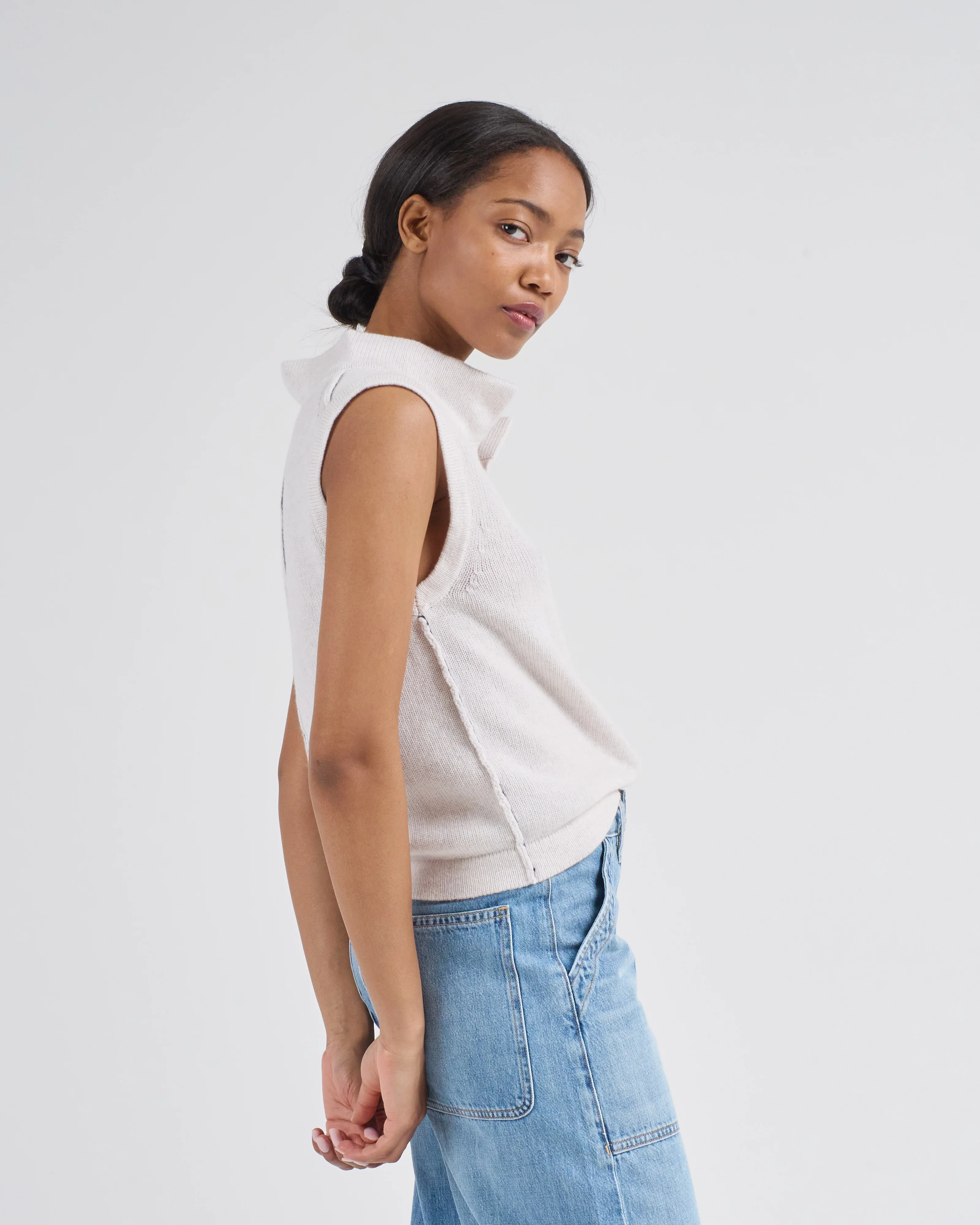 mock neck vest - Image 3