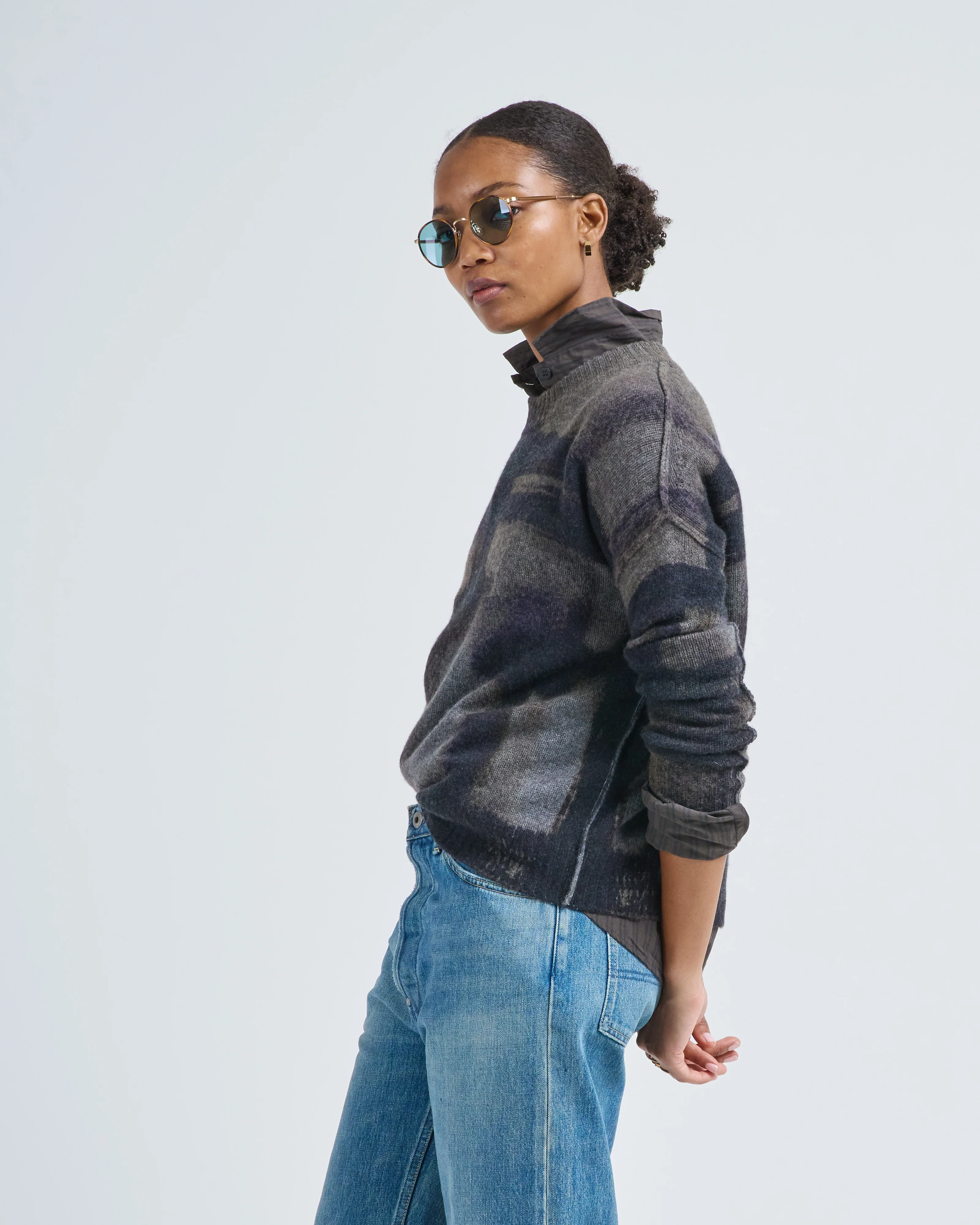 painted plaid crew - Image 5