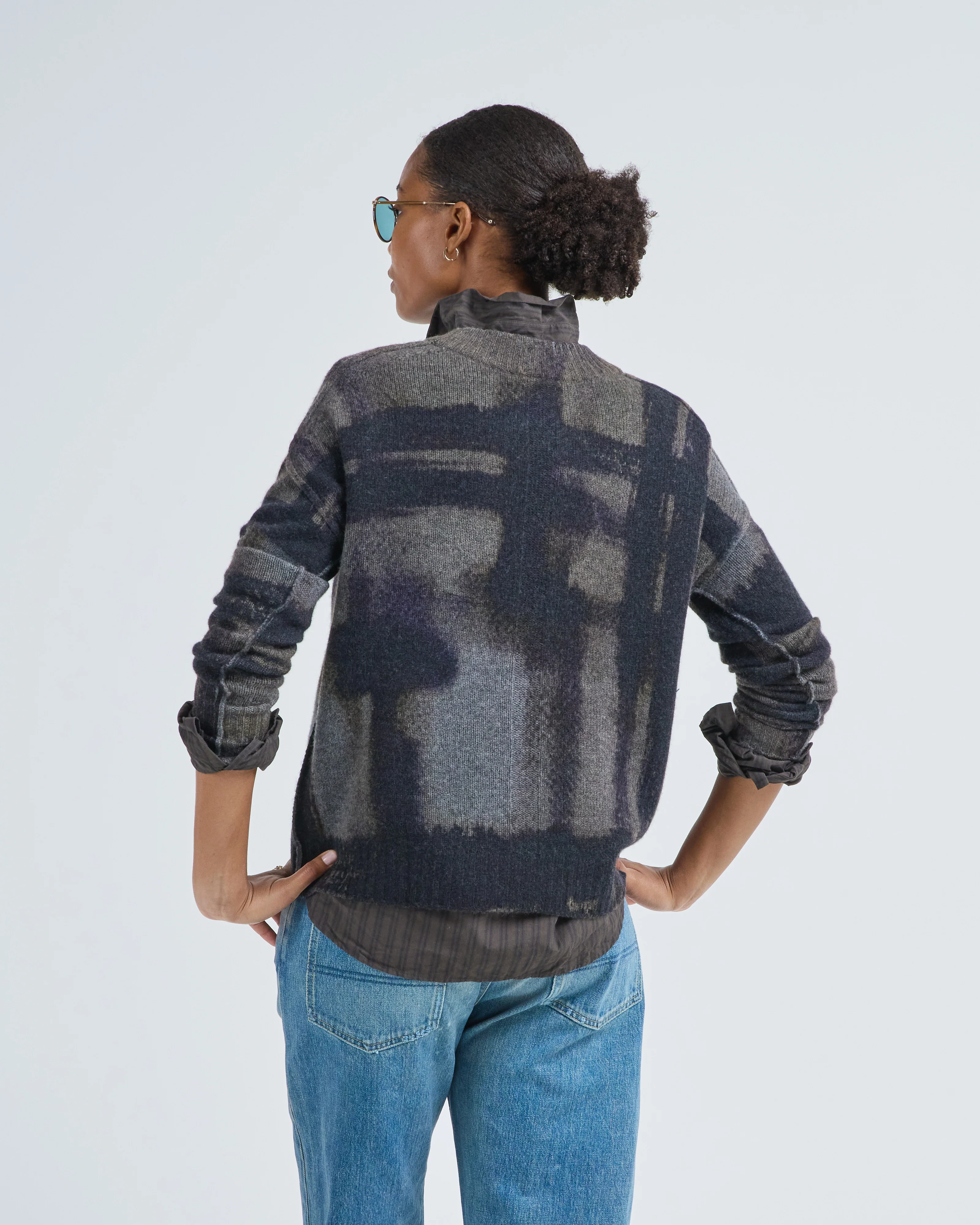 painted plaid crew - Image 6