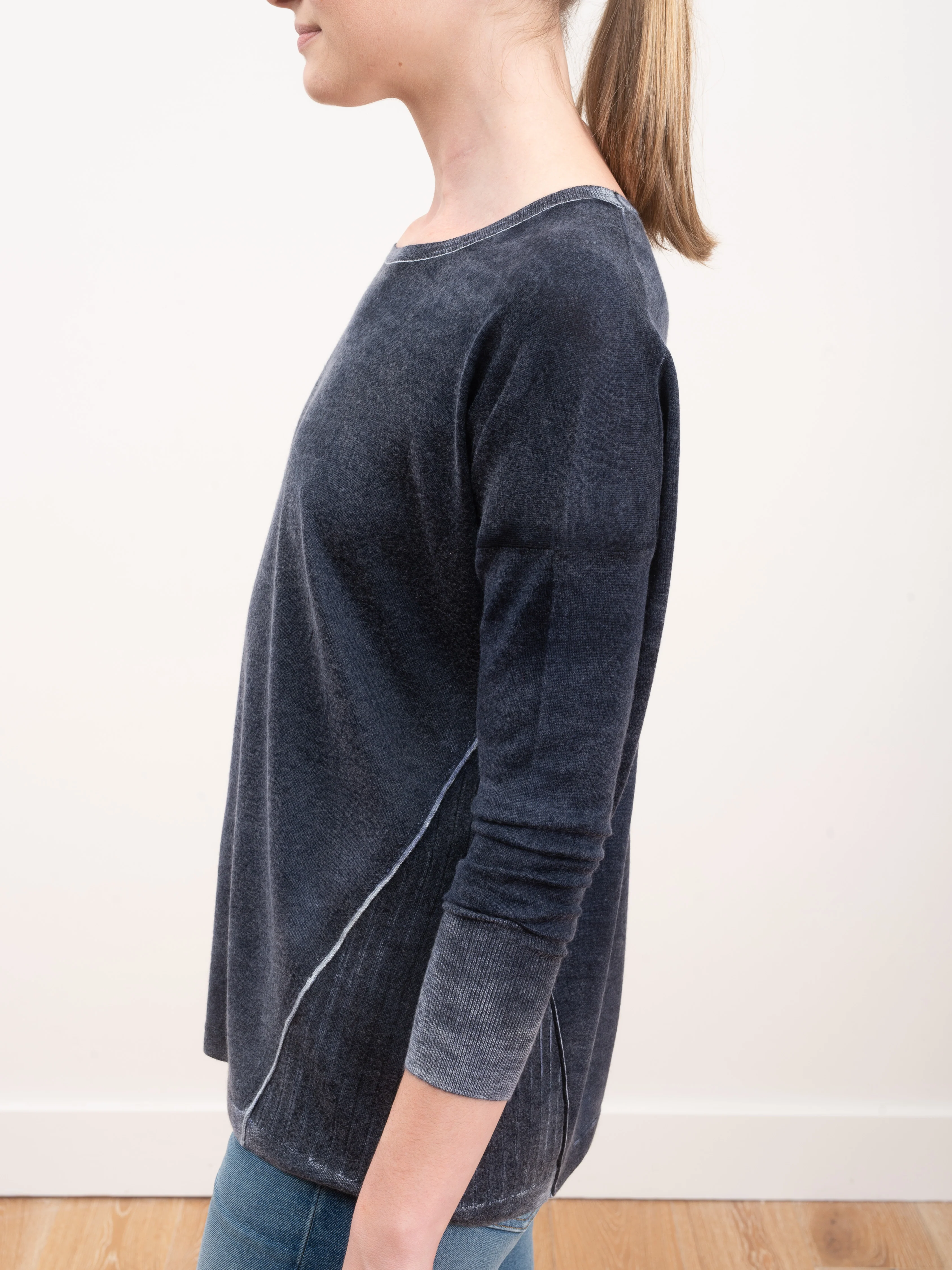 printed relaxed tee - midnight - Image 4