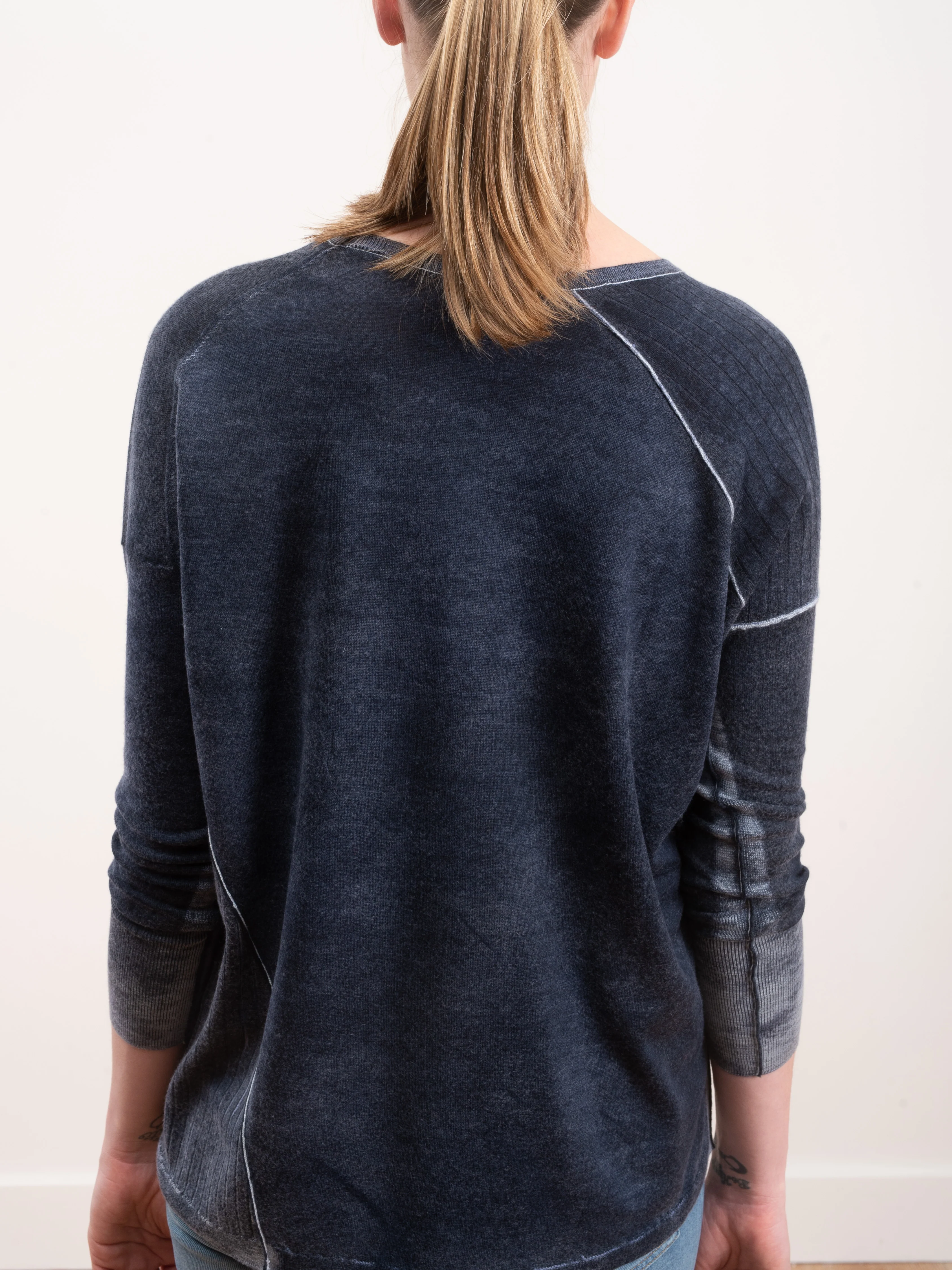 printed relaxed tee - midnight - Image 5