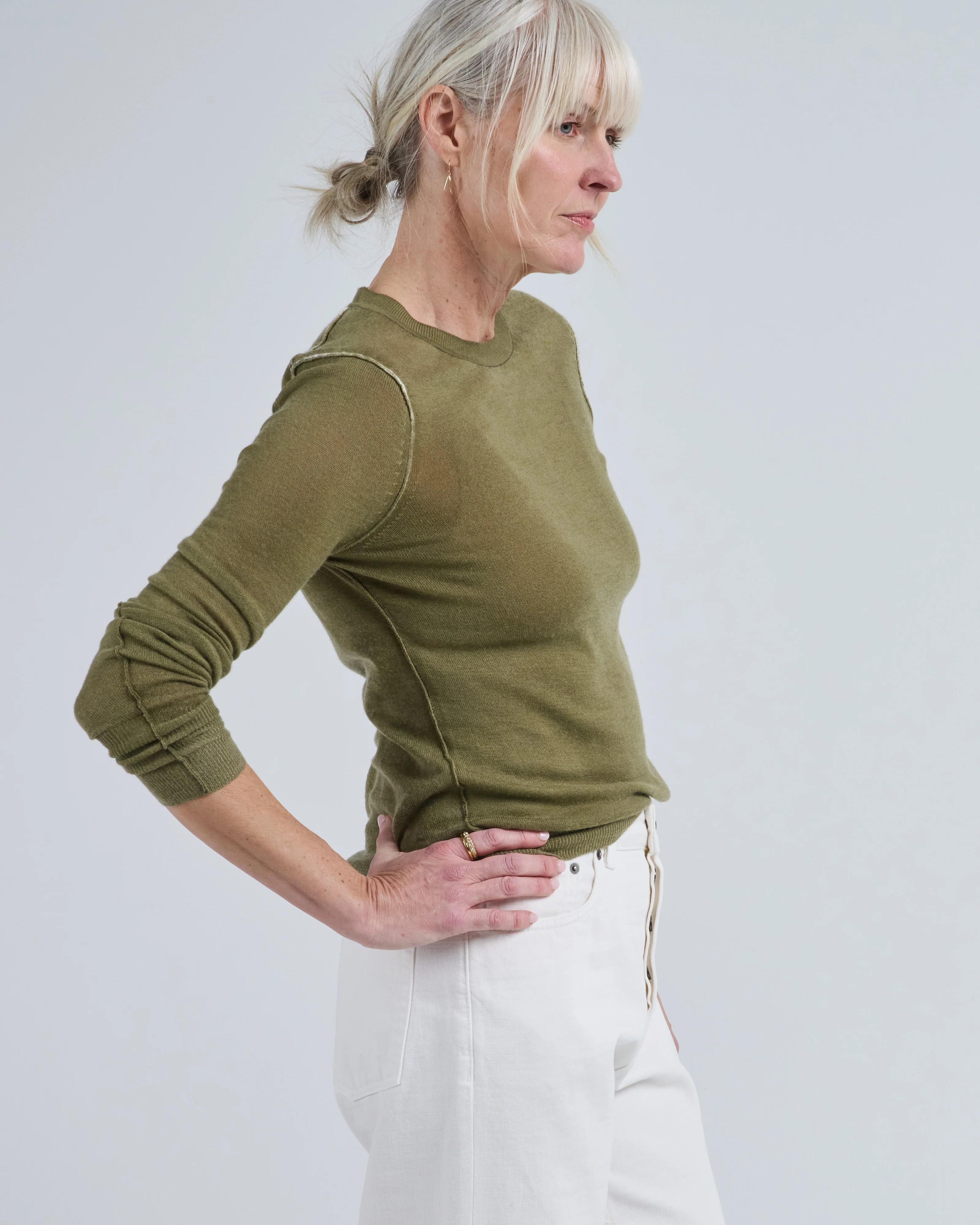 reversible printed crew sweater - Image 3