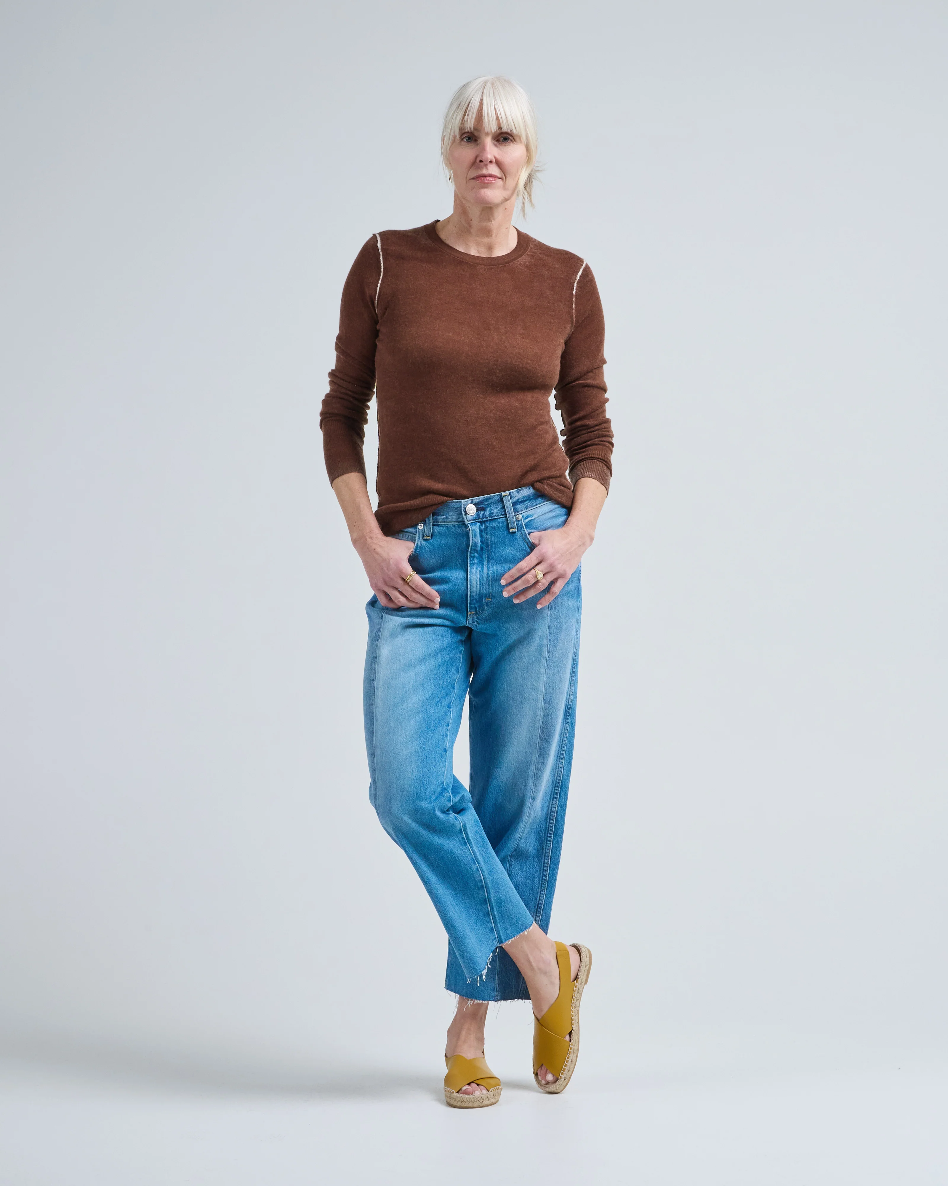 reversible printed crew sweater - Image 5