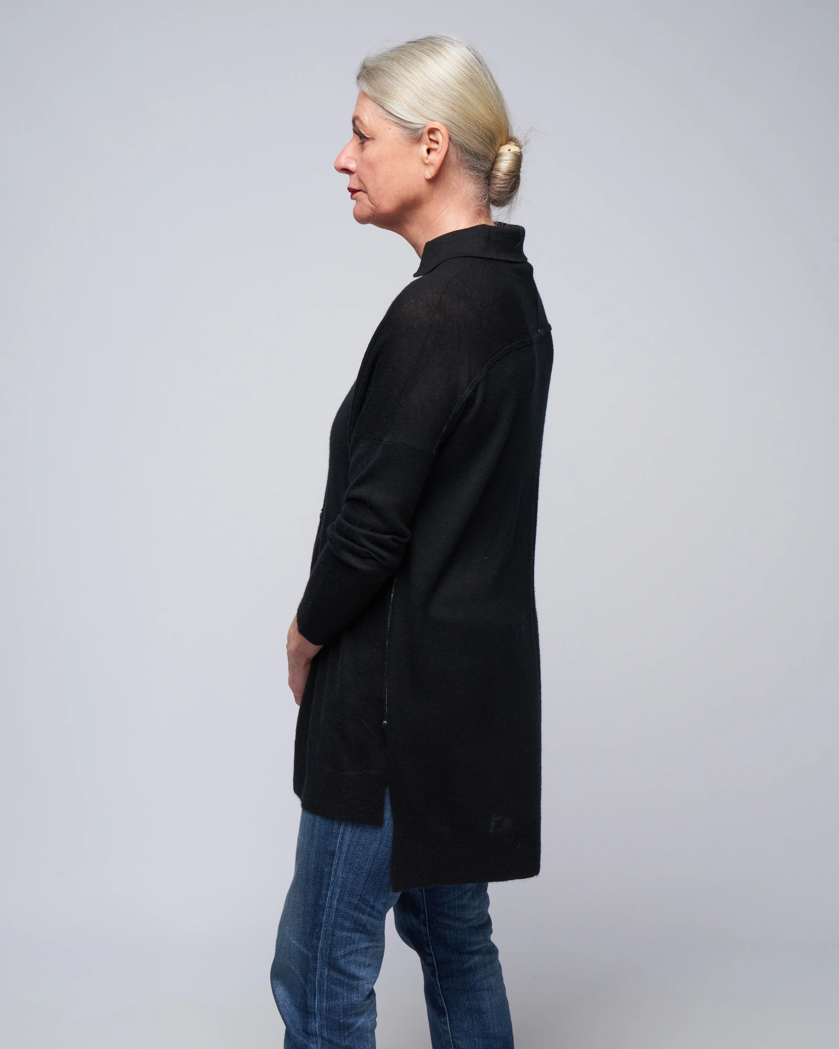 shirt sweater - black - Image 3