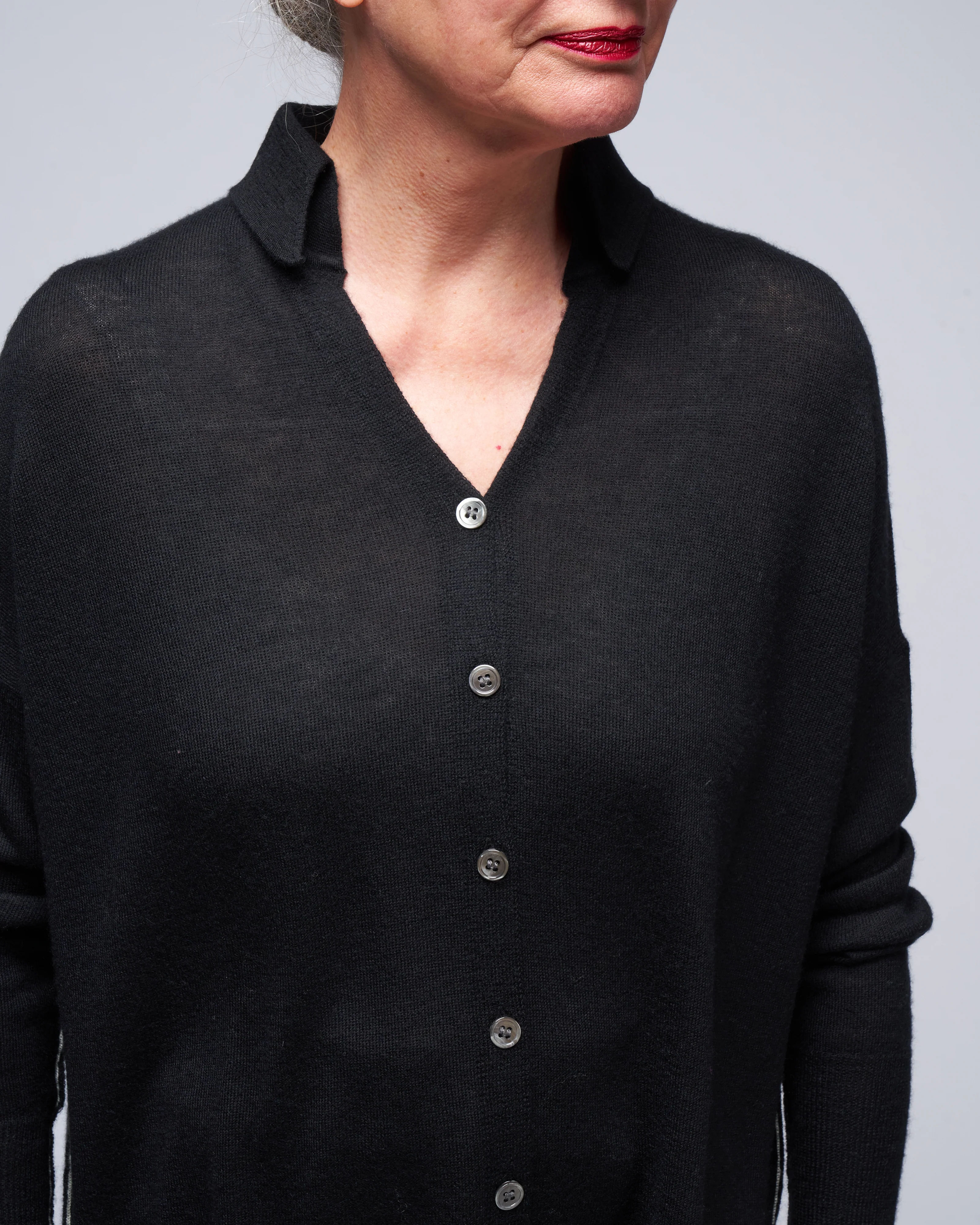shirt sweater - black - Image 5