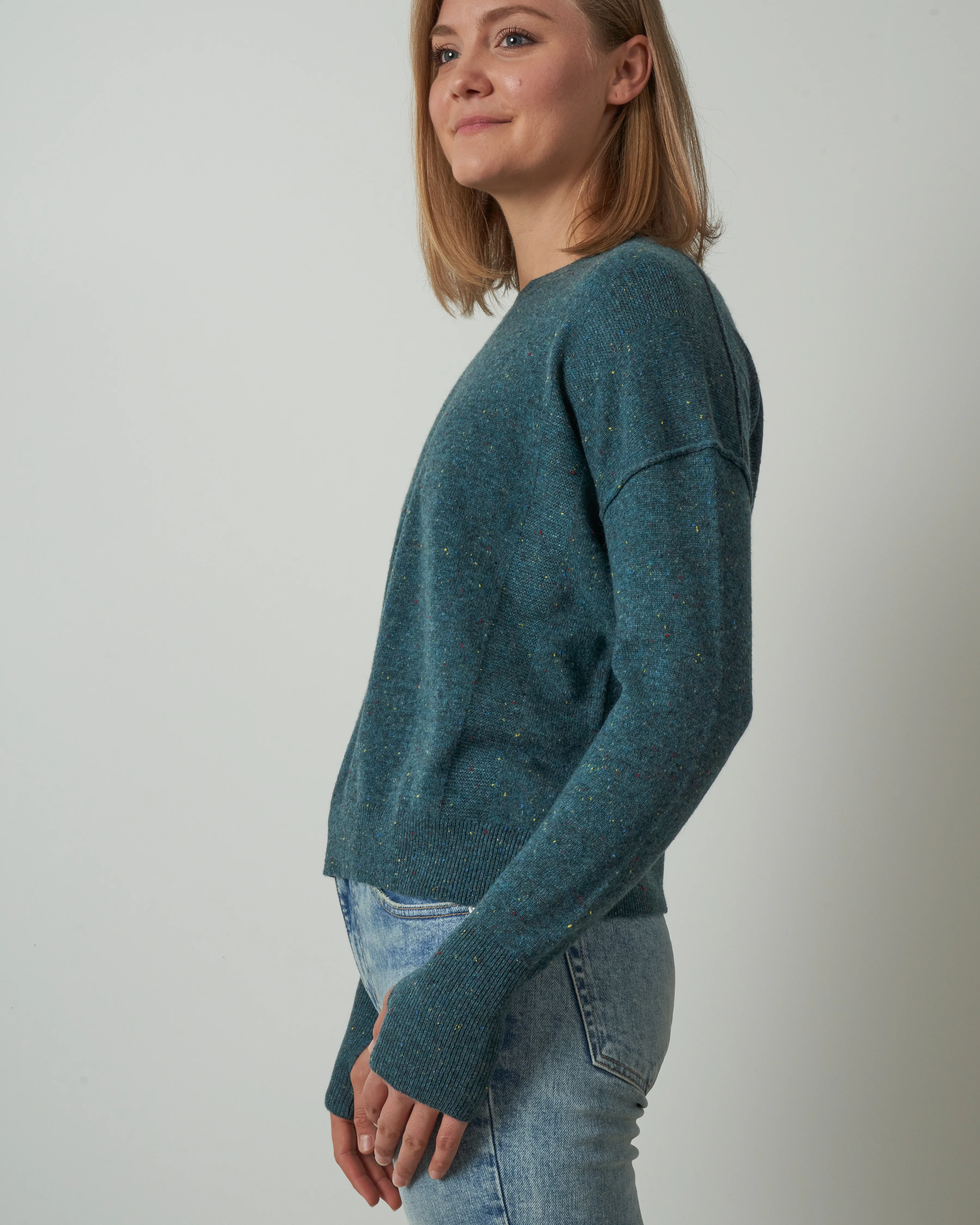 speckled crew - teal - Image 3