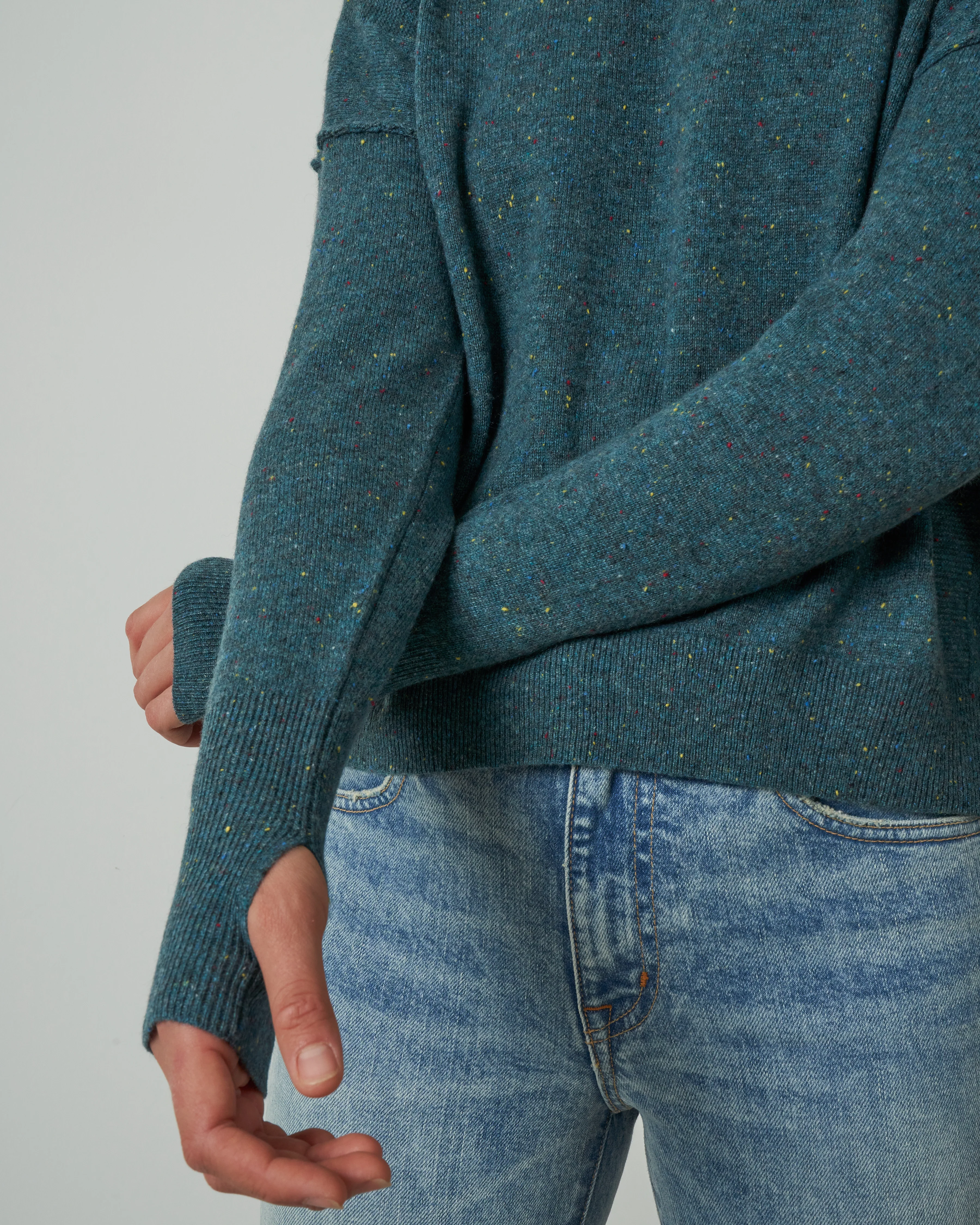 speckled crew - teal - Image 5