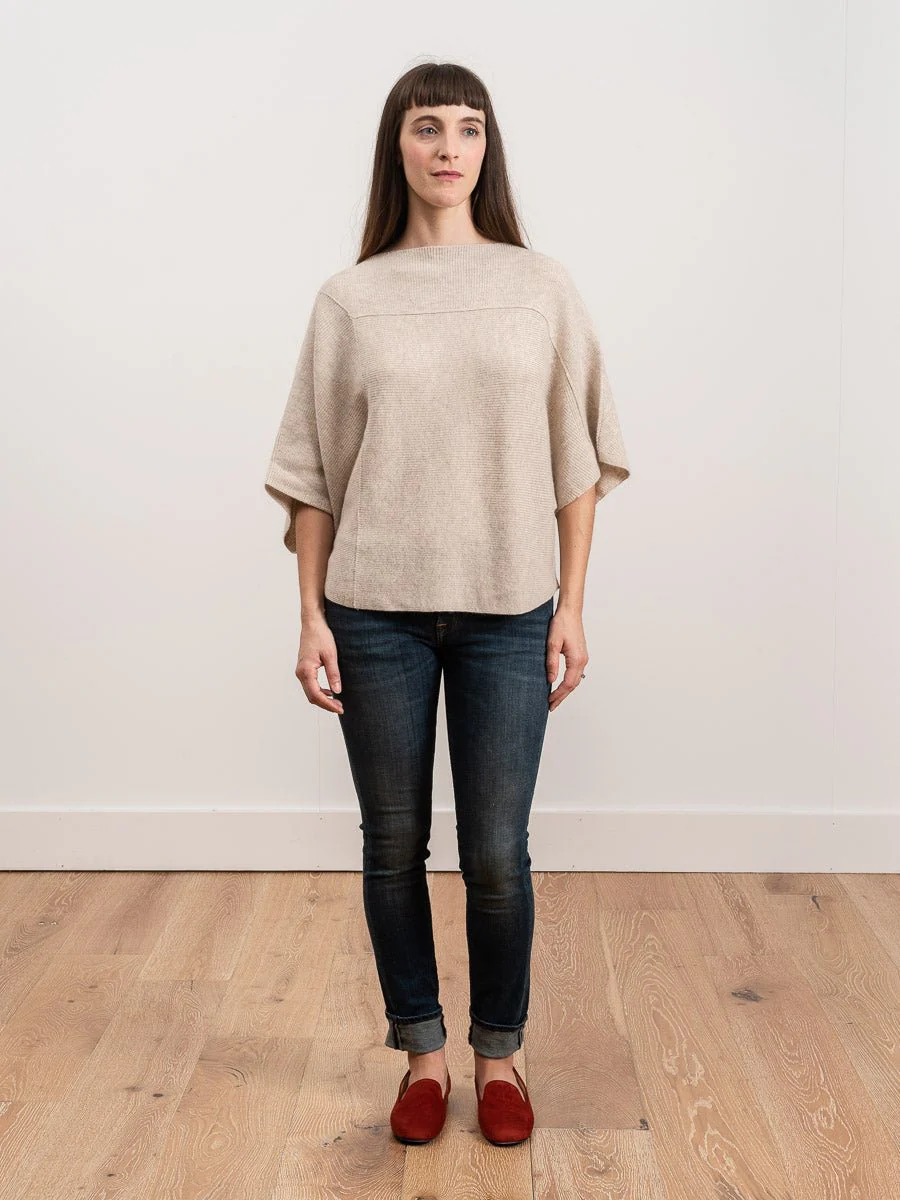 tri-panel pullover - oatmeal