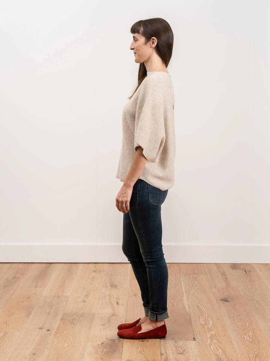 tri-panel pullover - oatmeal - Image 2