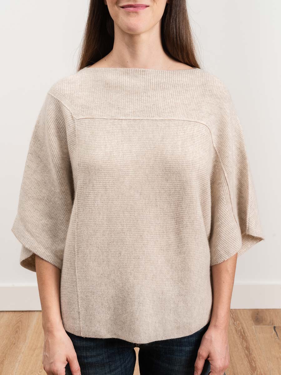 tri-panel pullover - oatmeal - Image 4