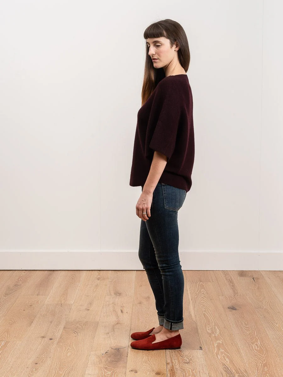 tri-panel pullover - currant - Image 2