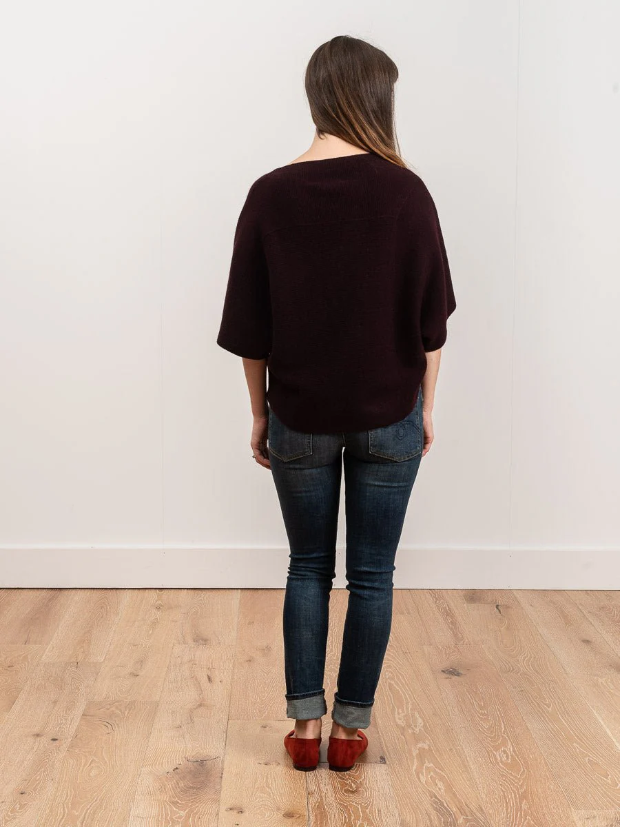 tri-panel pullover - currant - Image 3