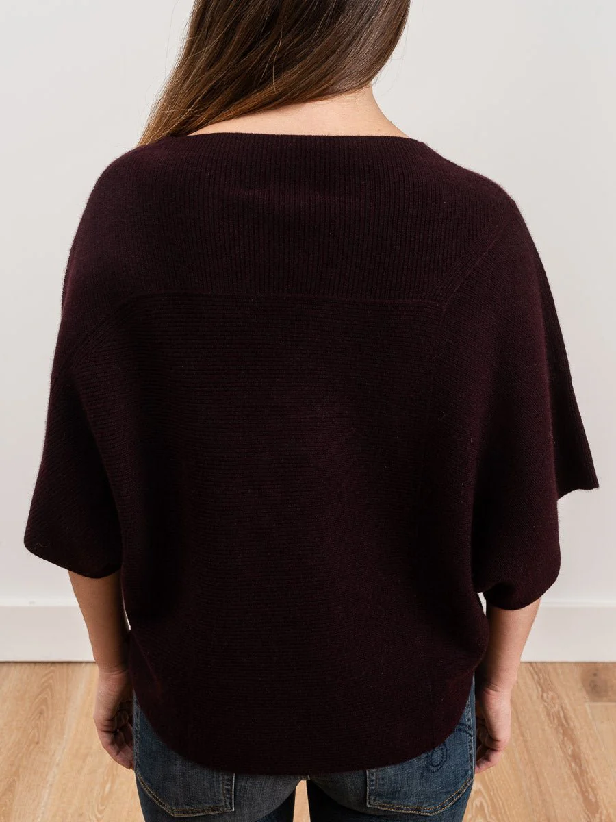 tri-panel pullover - currant - Image 6