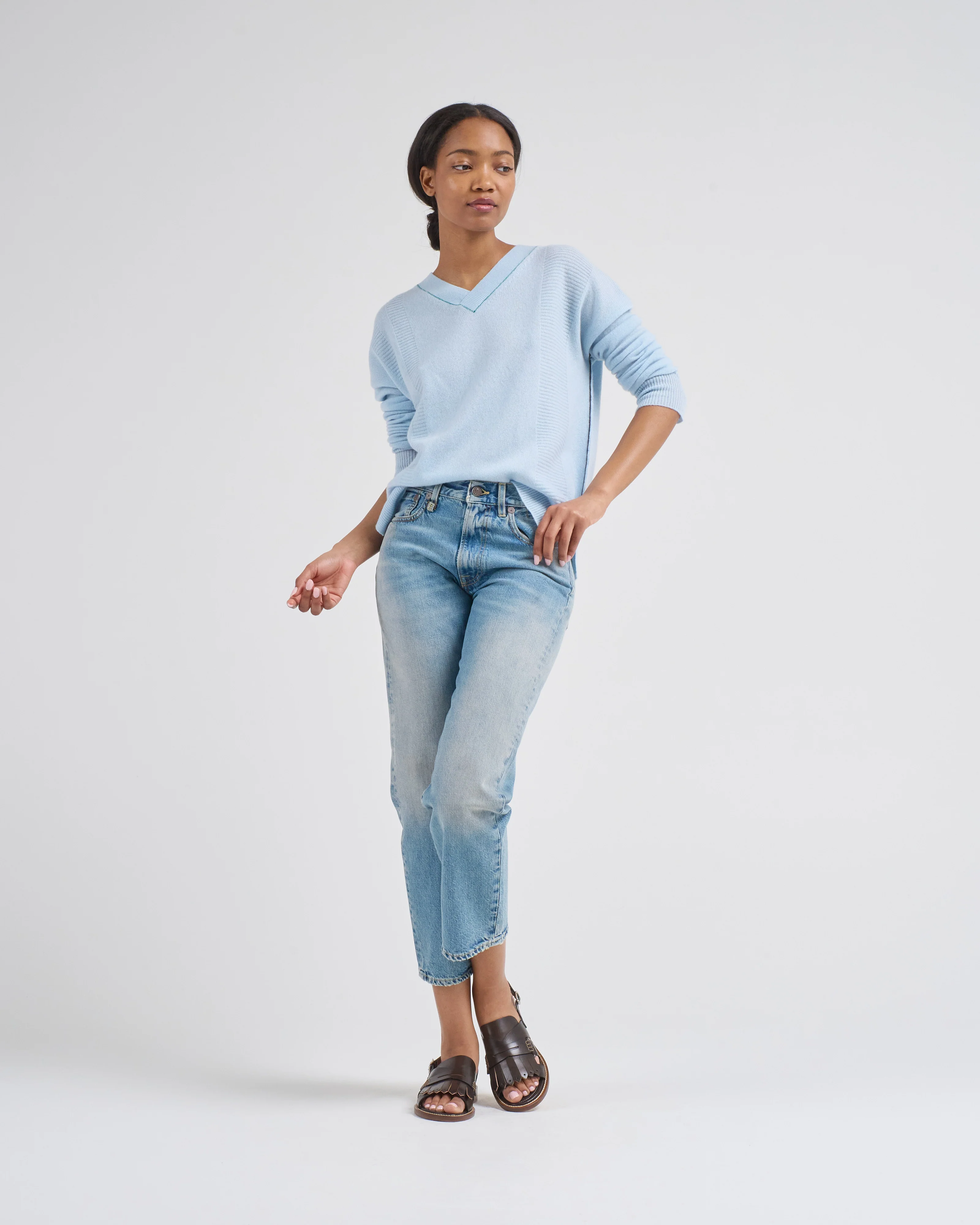 v-neck sweater - Image 2