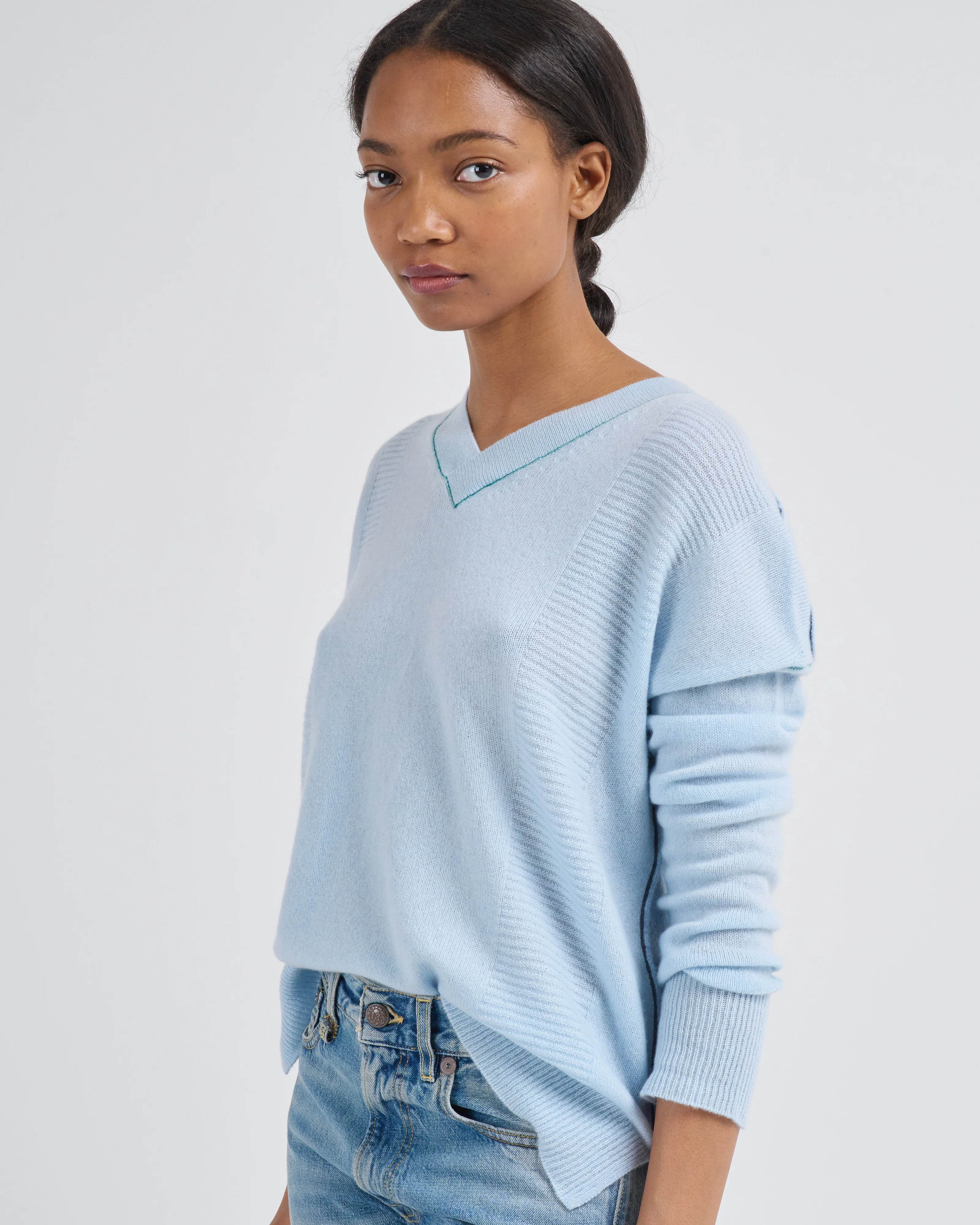 v-neck sweater - Image 5